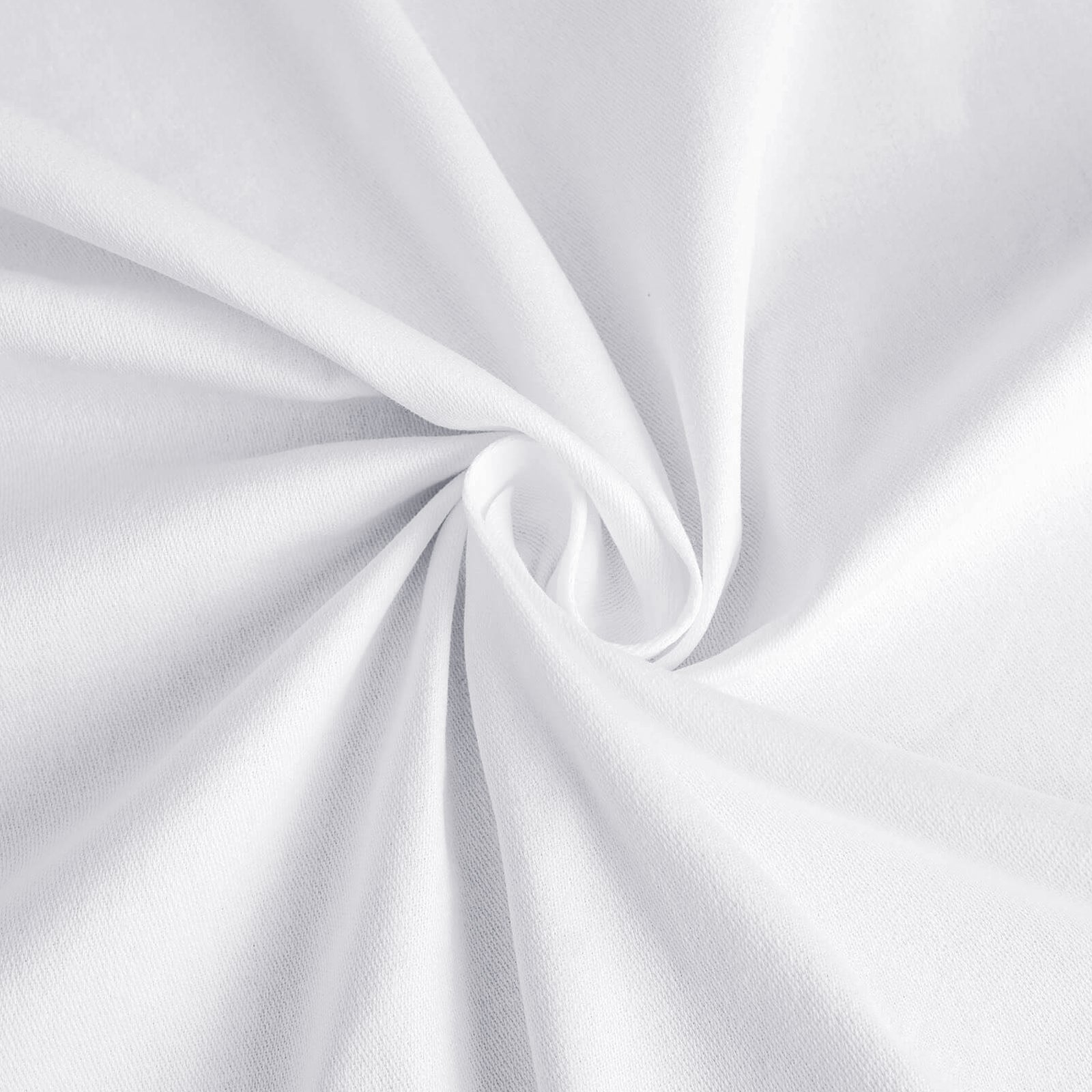 Cotton Blend 60x102 Rectangle Tablecloth White - Wrinkle-Resistant Table Cover