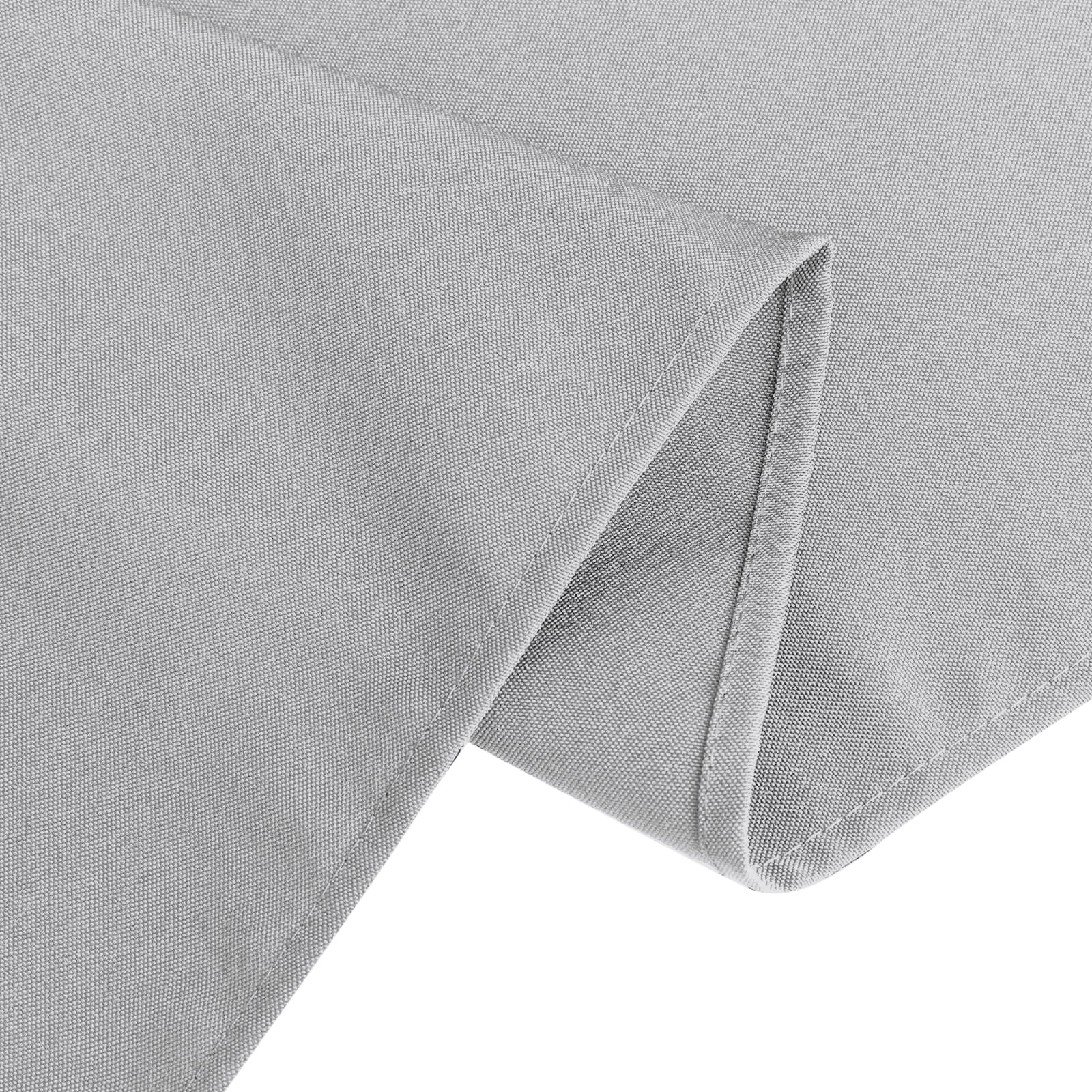 Premium Polyester 60x126 Rectangle Tablecloth Silver - Stain-Resistant 220GSM Finish Table Cover