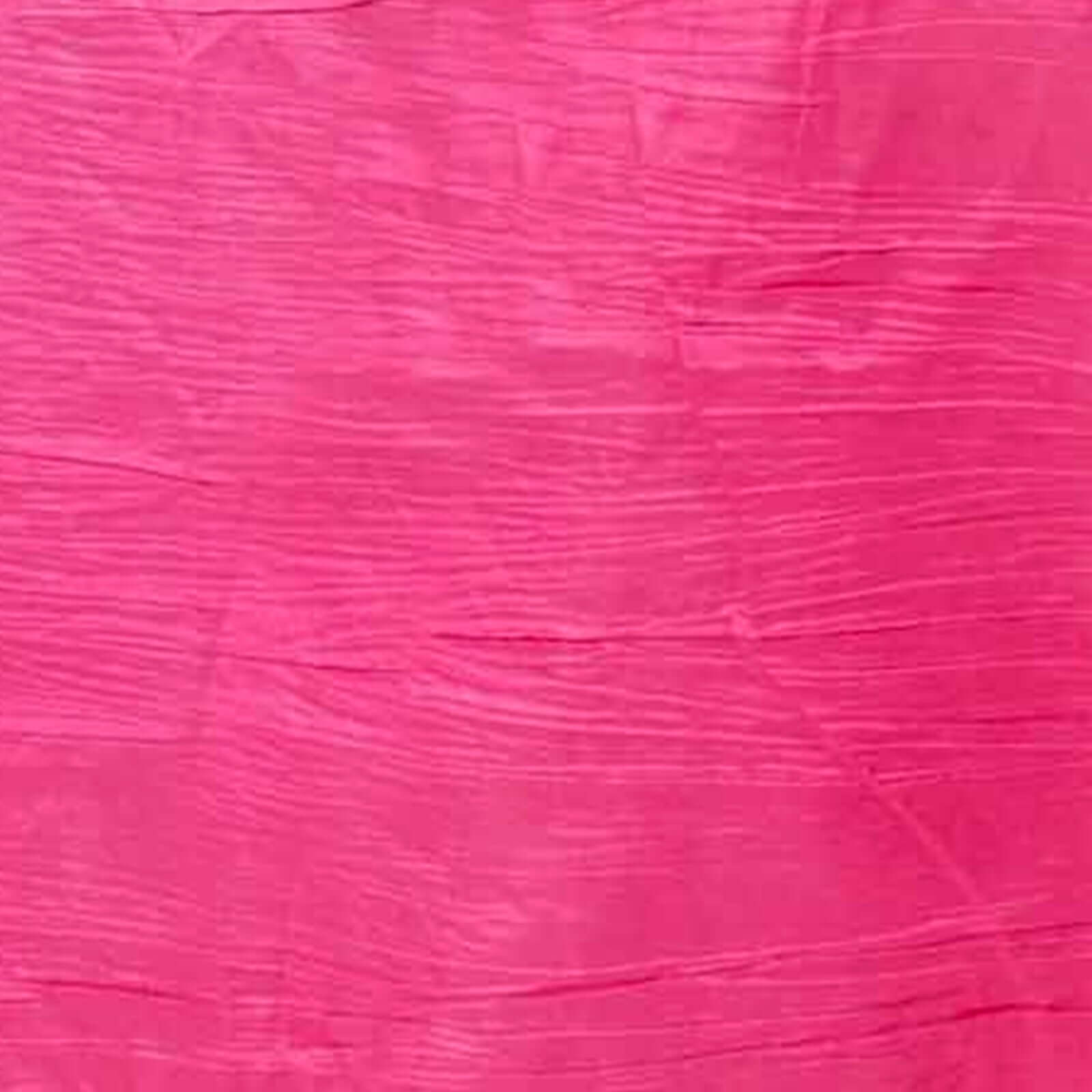 Taffeta 120 Round Tablecloth Fuchsia - Seamless Accordion Crinkle Table Cover