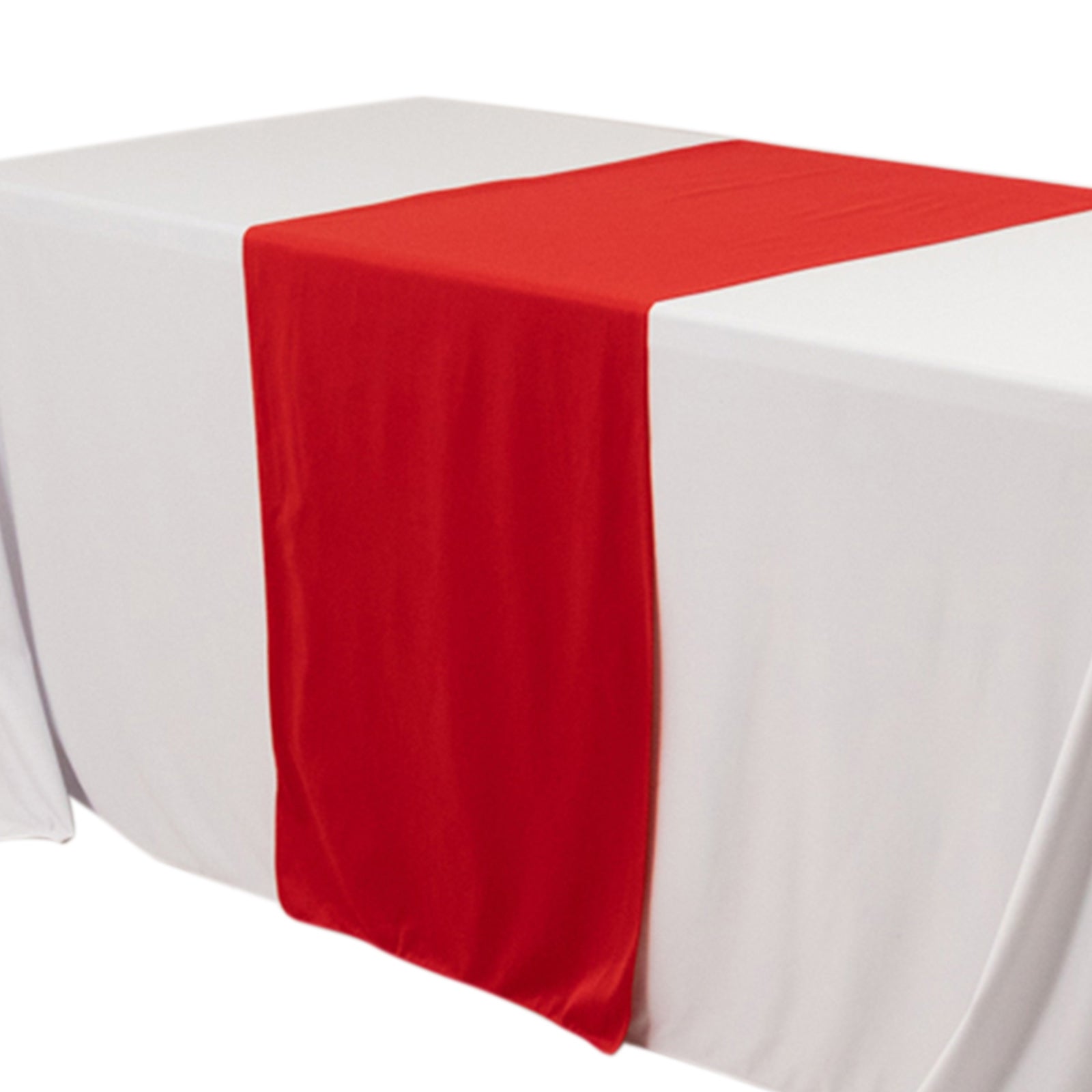 Wide Premium Polyester 24x72 Table Runner Red - Sublimation Printable Banner