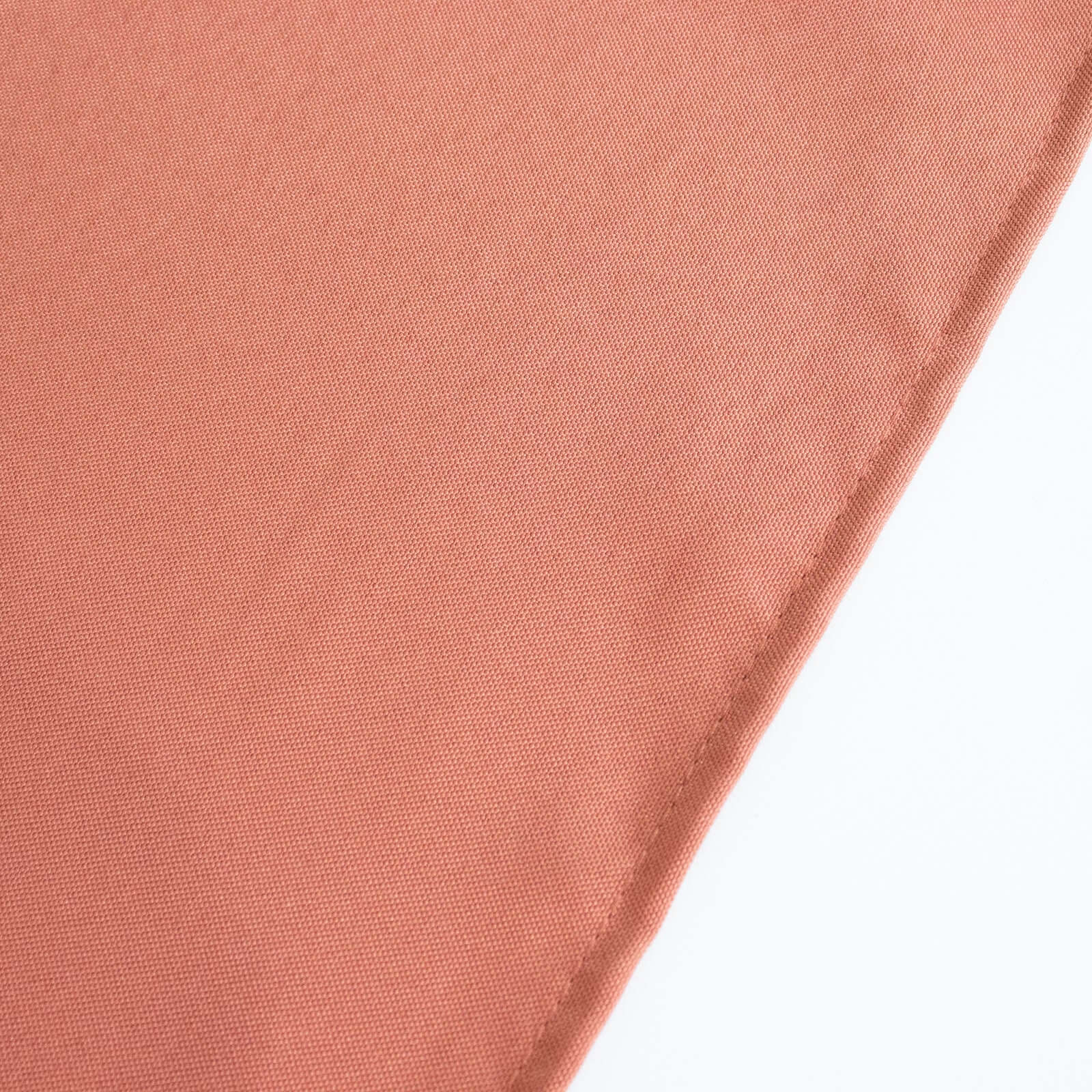 Premium Polyester 90x156 Rectangle Tablecloth Terracotta (Rust) - Seamless 220GSM Stain-Resistant Table Cover
