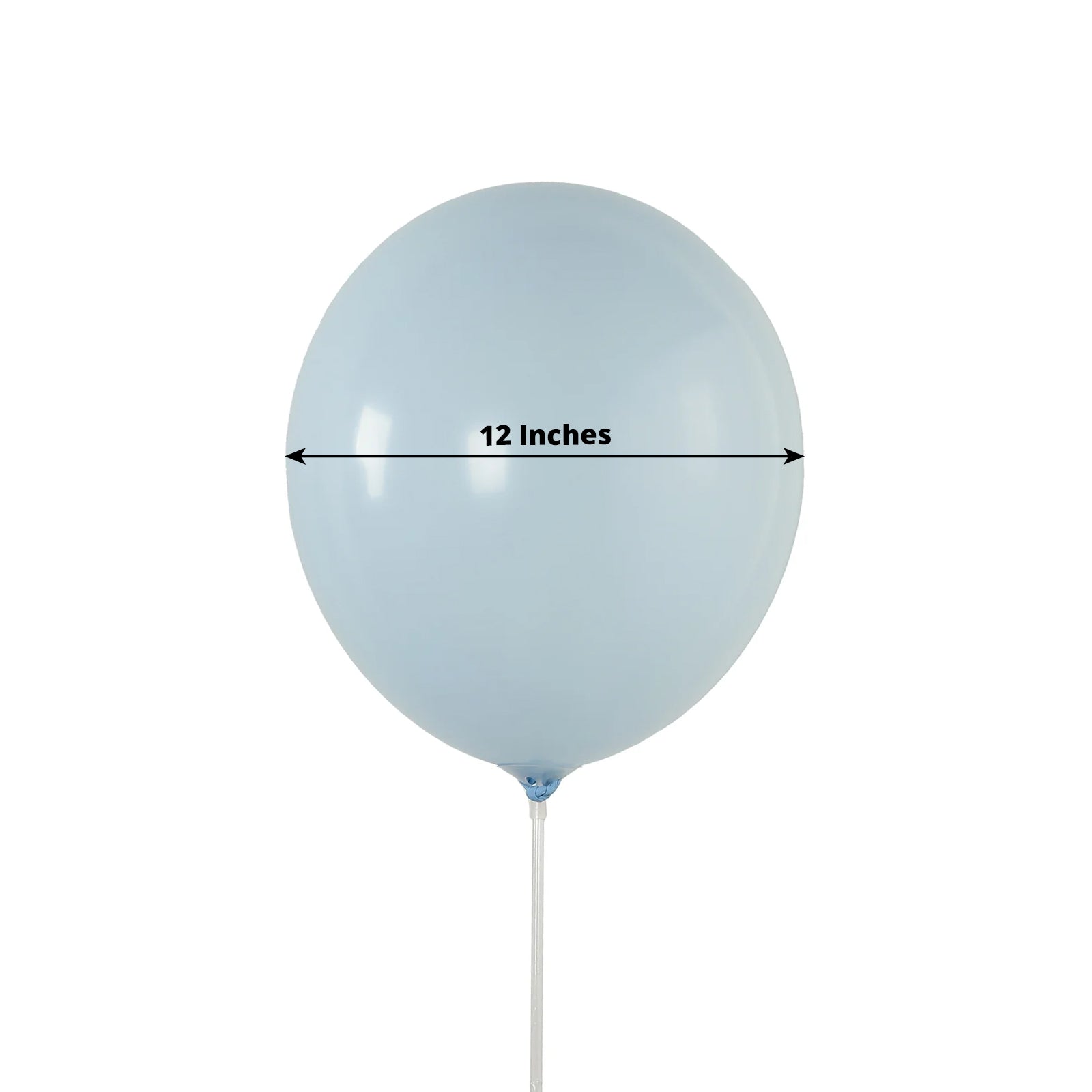 50 Pack Matte Pastel Ice Blue Biodegradable Balloons 12, Round Eco-friendly Thick Latex Party Balloons