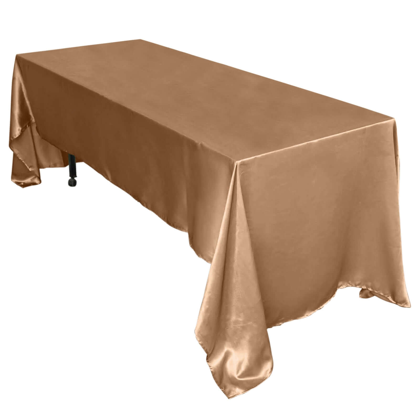 Satin Rectangular 60x126 Tablecloth Taupe - Smooth and Lustrous Table Cover