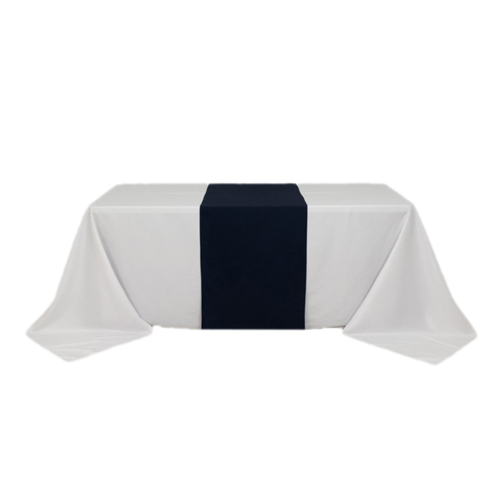 Wide Premium Polyester 24x72 Table Runner Navy Blue - Sublimation Printable Banner