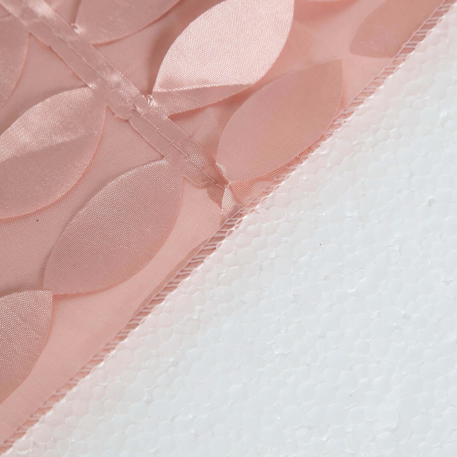 Taffeta 90x156 Rectangle Tablecloth Dusty Rose | 3D Leaf Petal Design Seamless Table Cover