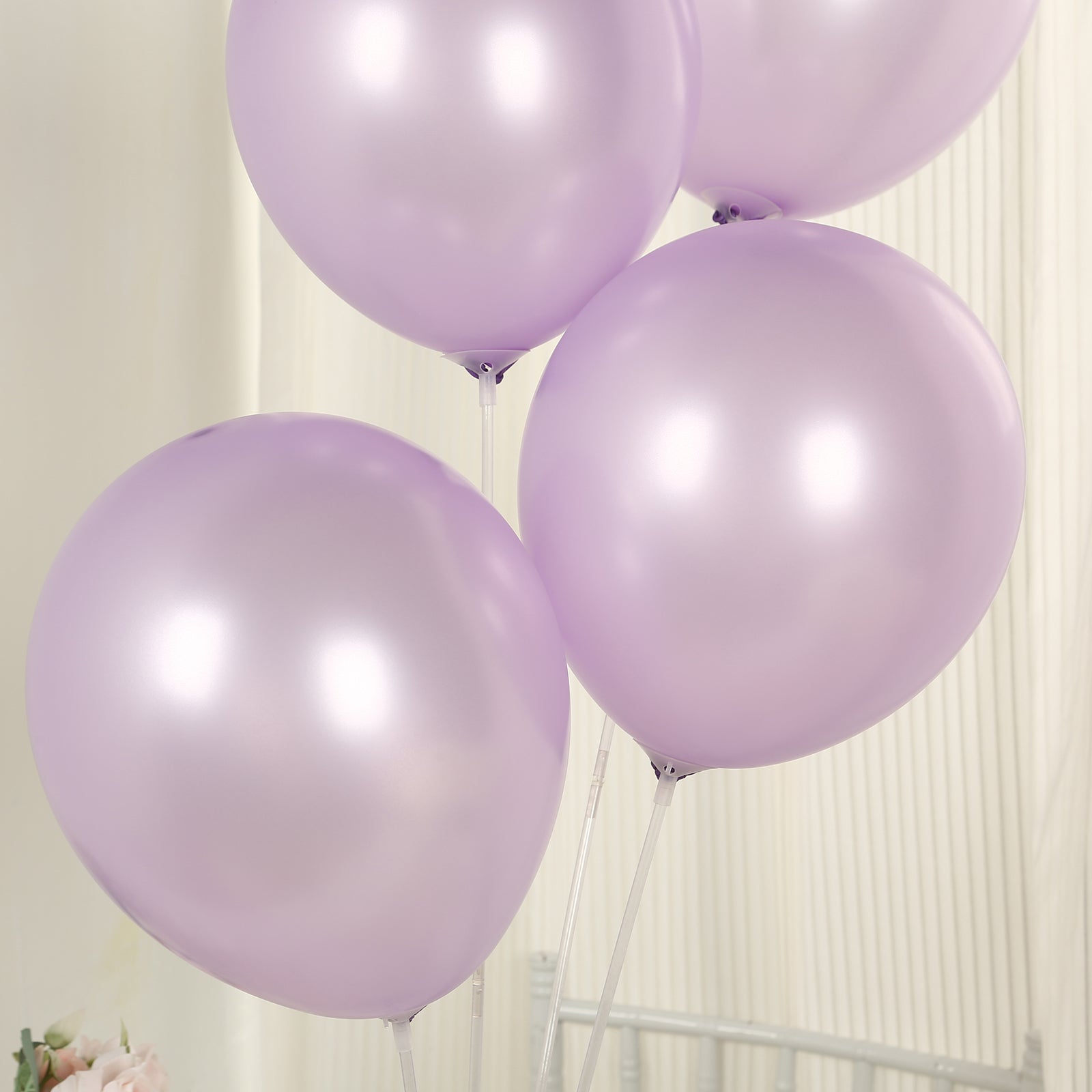 50 Pack Lavender Lilac Biodegradable Balloons, 12 Thickened Extra Strong Eco-friendly Latex Helium Party Balloons