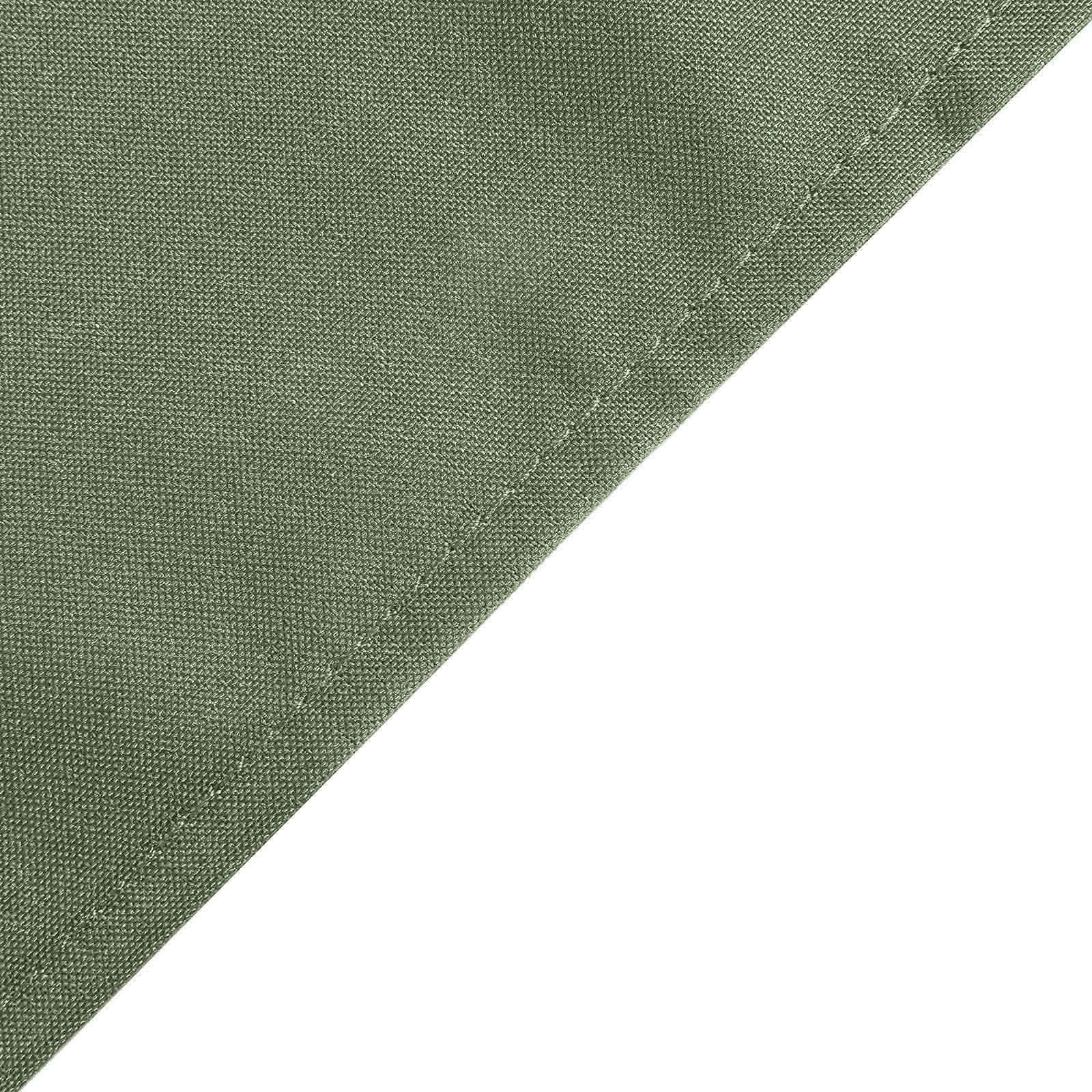 Polyester 90x156 Rectangle Tablecloth Olive Green - Seamless Wrinkle-Resistant Table Cover