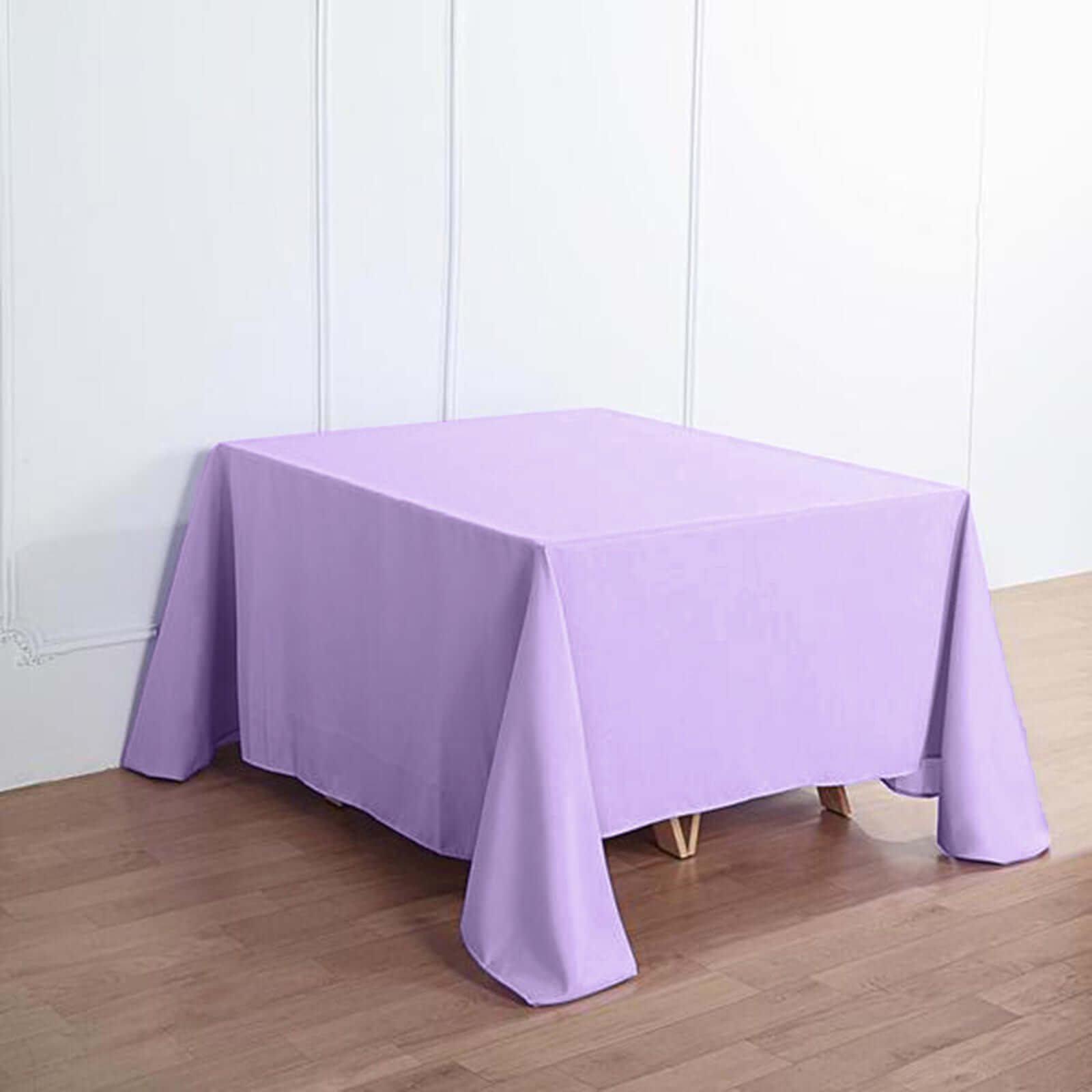 Polyester Square 90x90 Tablecloth Lavender Lilac - Wrinkle-Resistant & Durable Table Cover