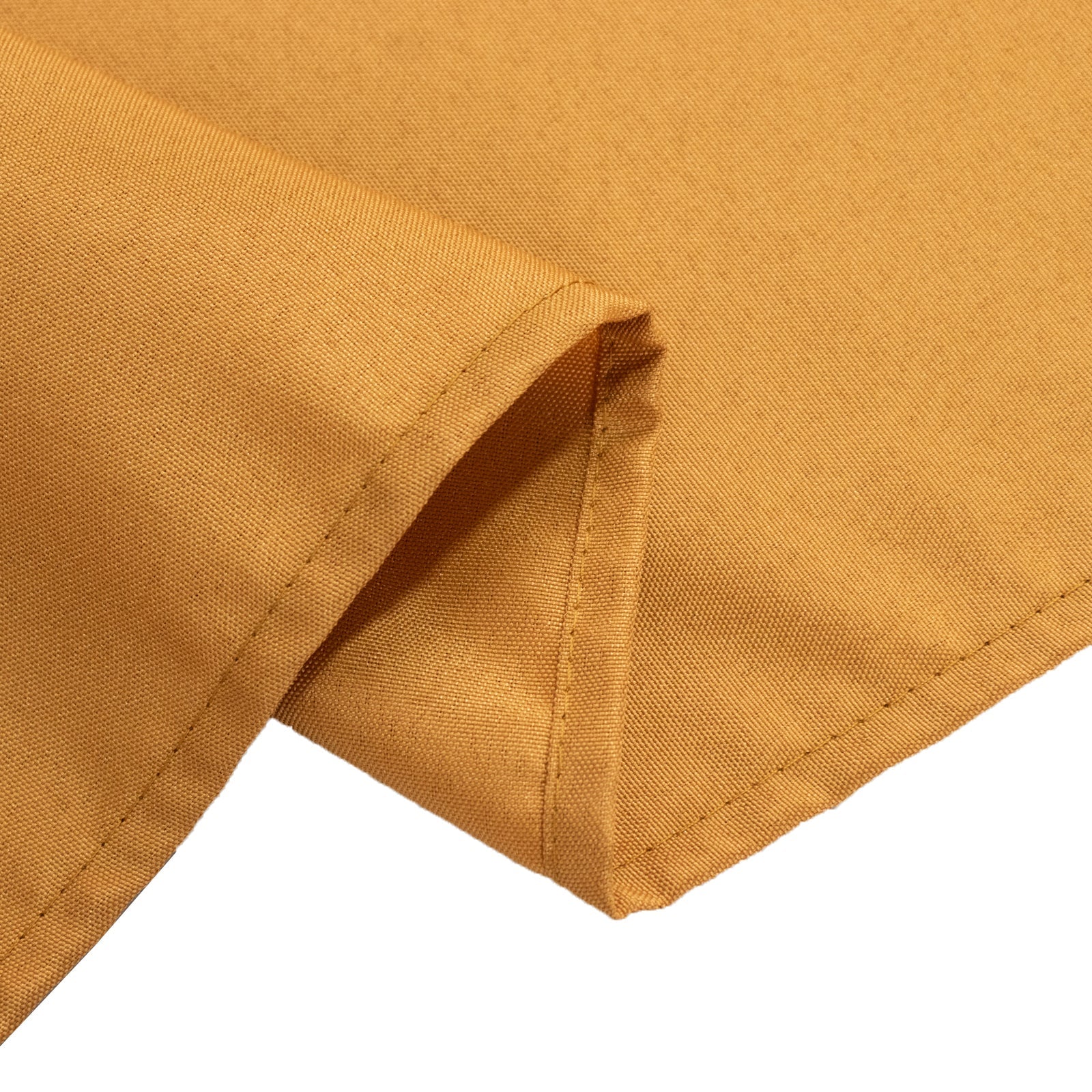 Premium Polyester 90x156 Rectangle Tablecloth Gold - Seamless 220GSM Stain-Resistant Design for Classy Events