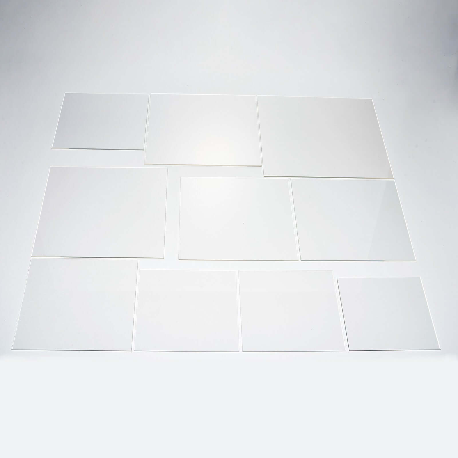 2-Pack Acrylic Plexiglass Sheets Top Plates Clear Square - Protective Film Coating 14 3mm Thick