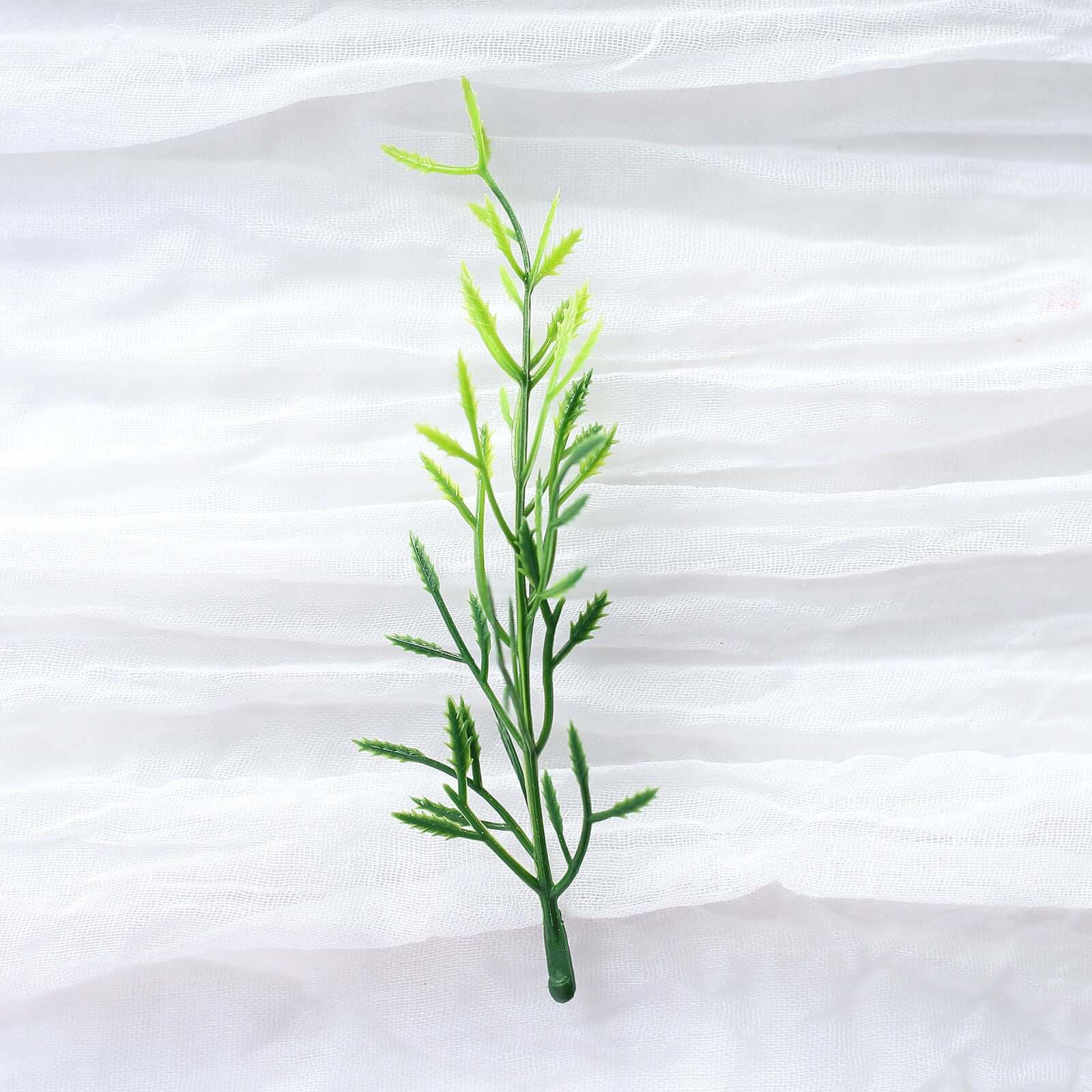 25-Pack Artificial Fern Leaf Branch Stems Green - Versatile Faux Stems for Floral Bouquets Vase Displays & Event Decor 6