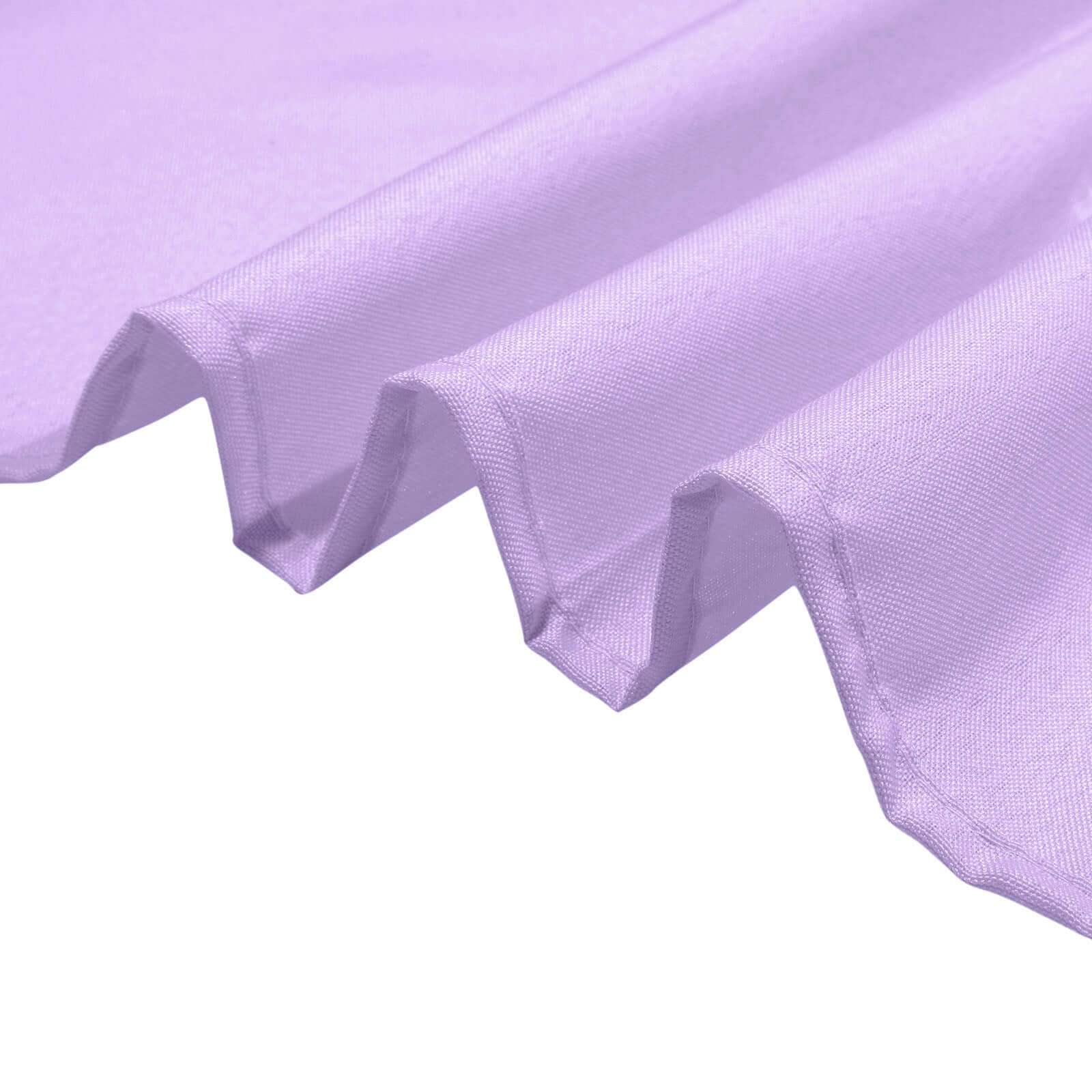 Polyester 120 Round Tablecloth Lavender Lilac - Seamless Wrinkle-Resistant Table Cover