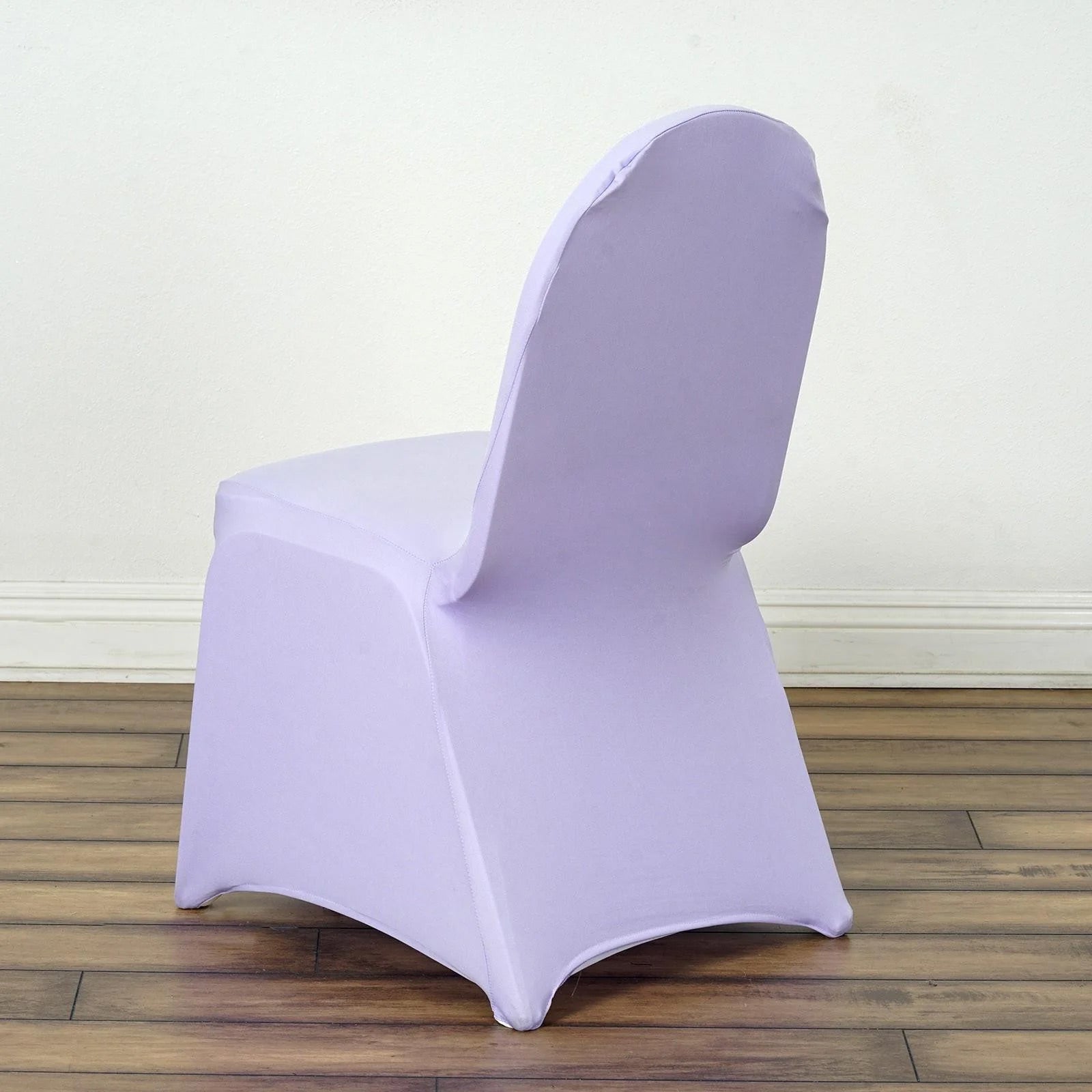 10 Pack Spandex Chair Covers for Banquet Chairs Lavender Lilac - Durable Reusable Stretch Slip-On Covers