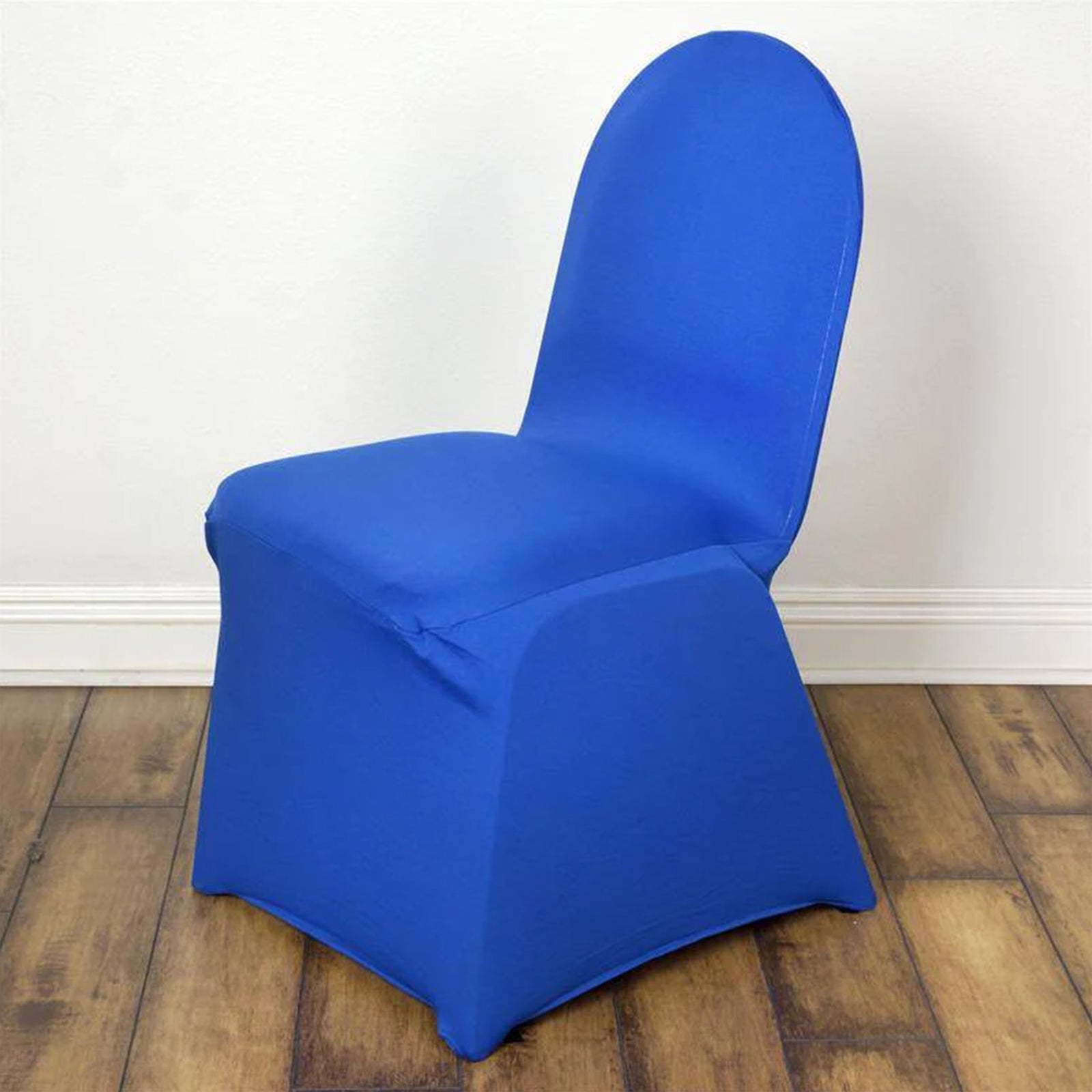 10 Pack Spandex Chair Covers for Banquet Chairs Royal Blue - Durable Reusable Stretch Slip-On Covers