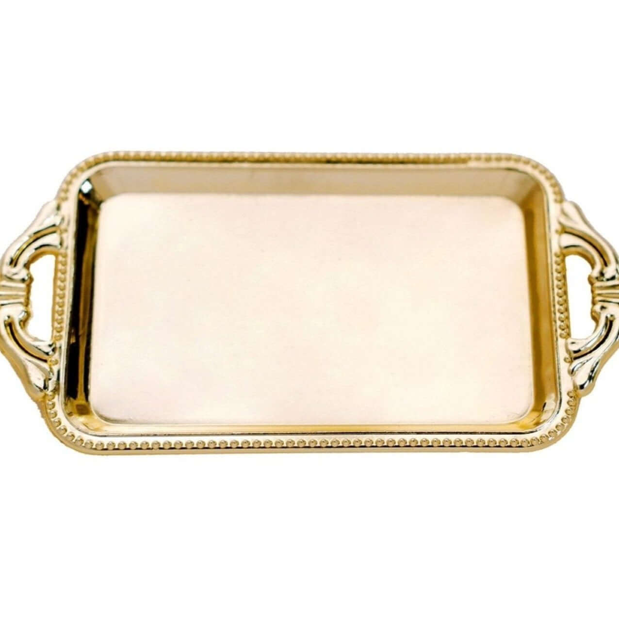 12-Pack Display Trays Party Favor Rectangular Design Gold - Mini Serving Platters for Candy and Desserts 4