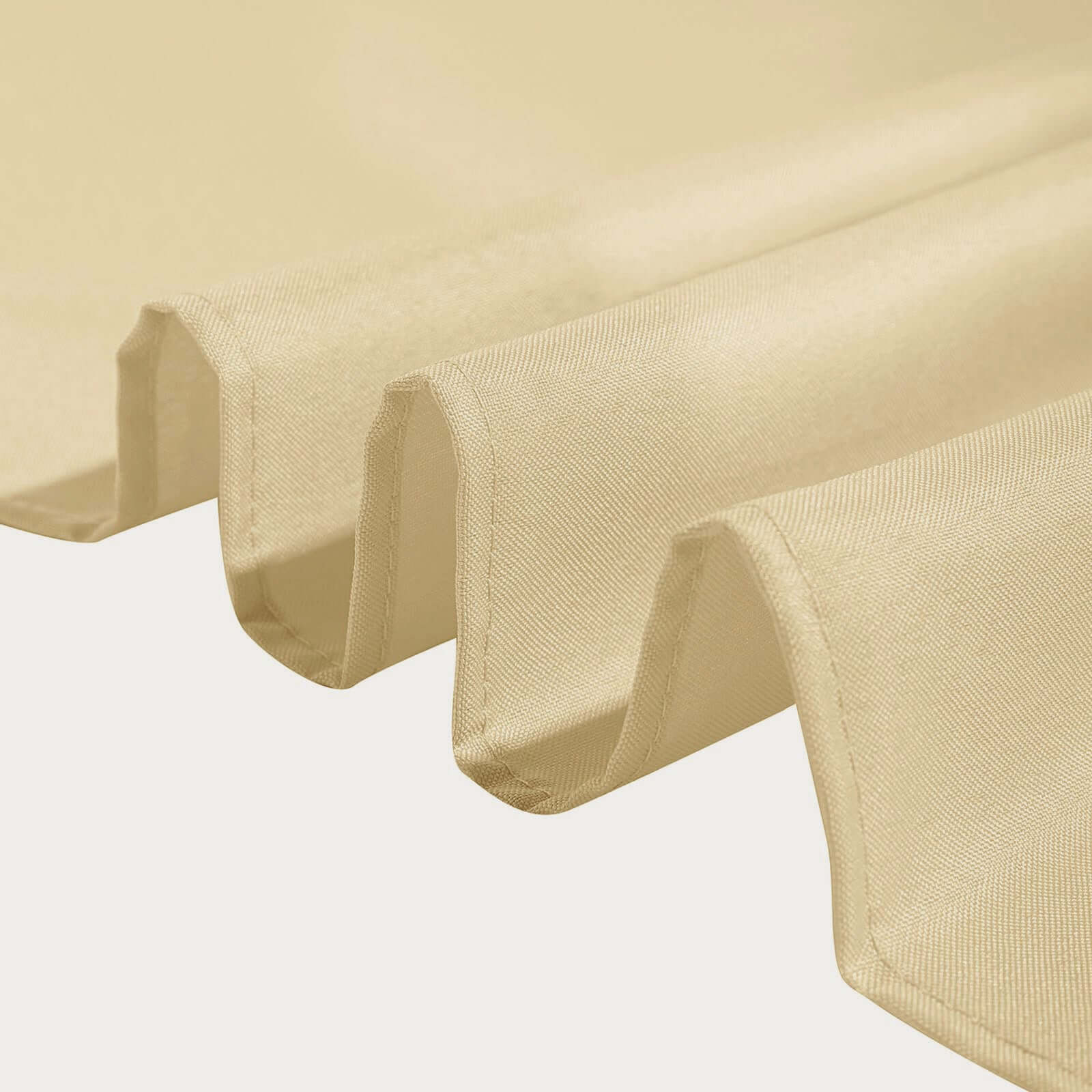 Polyester Square 90x90 Tablecloth Champagne - Wrinkle-Resistant & Durable Table Cover