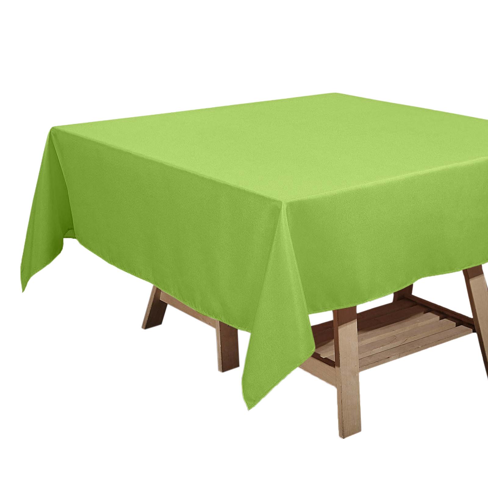 Polyester Square 70x70 Tablecloth Apple Green - Wrinkle-Resistant & Durable Table Cover