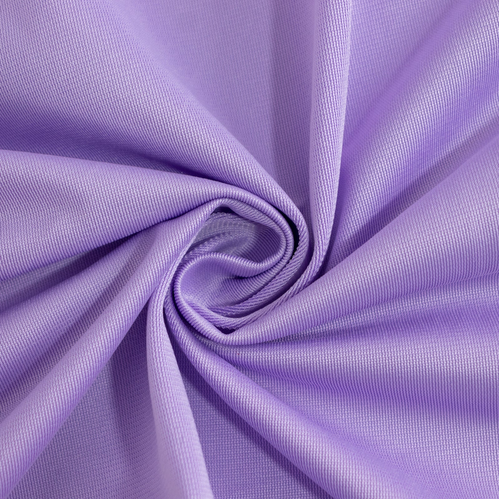 Premium Scuba Round 132 Tablecloth Lavender Lilac - Wrinkle Free & Stain Resistant Seamless Table Cover