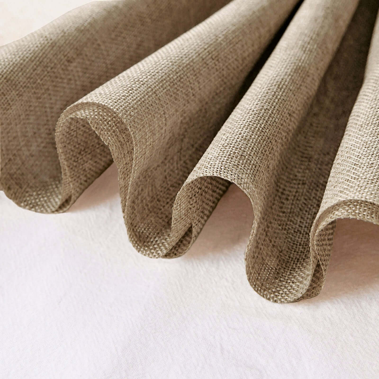 54x10 Yards Natural faux Burlap Fabric Roll, Jute Linen DIY Fabric Bolt