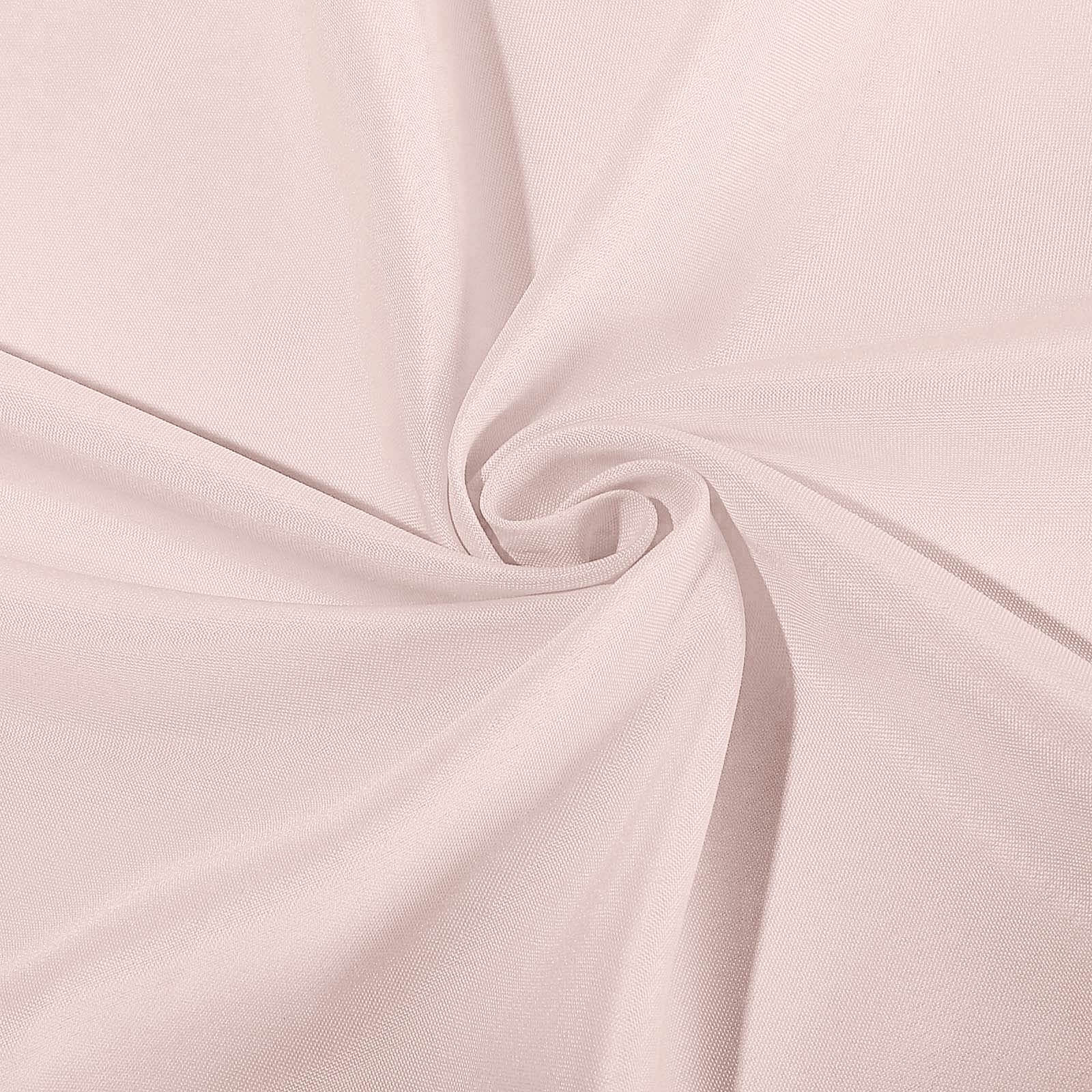 Fitted Polyester 96x30 Rectangle Tablecloth Blush - Durable and Easy to Maintain Table Cover