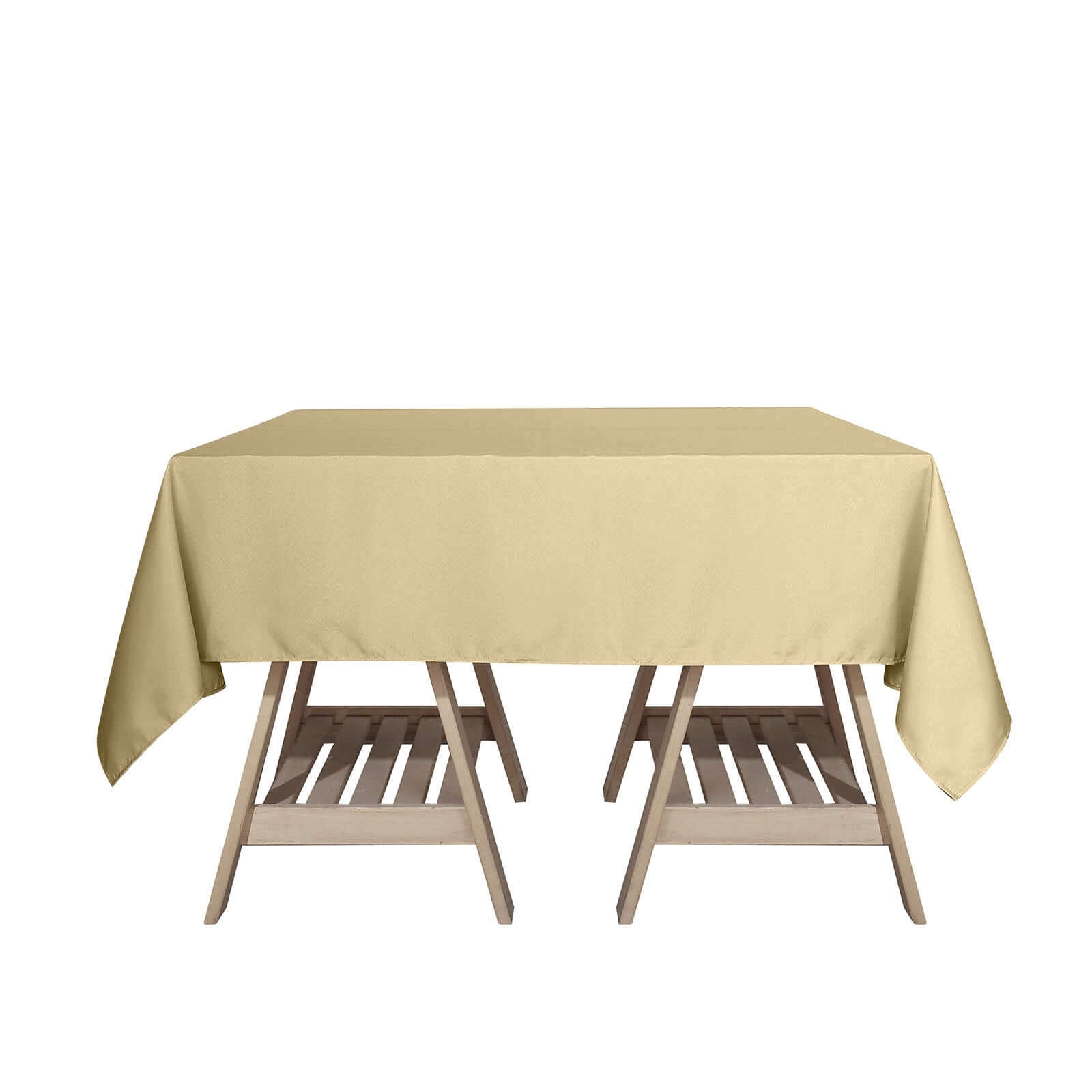 Polyester Square 70x70 Tablecloth Champagne - Wrinkle-Resistant & Durable Table Cover