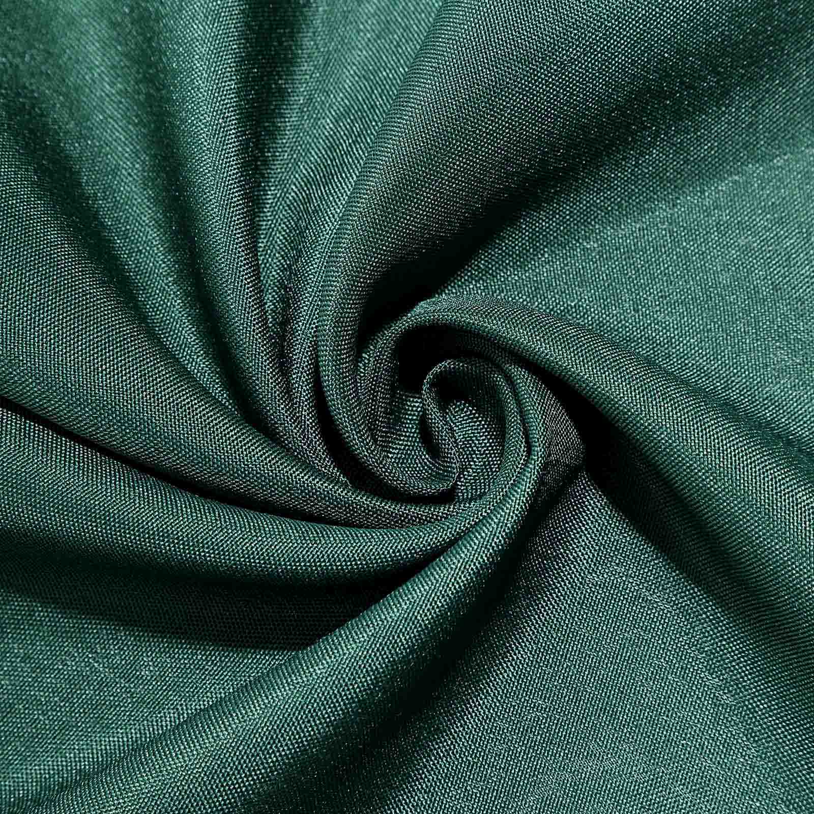 Polyester 90x132 Rectangle Tablecloth Hunter Emerald Green - Seamless Wrinkle-Resistant Table Cover