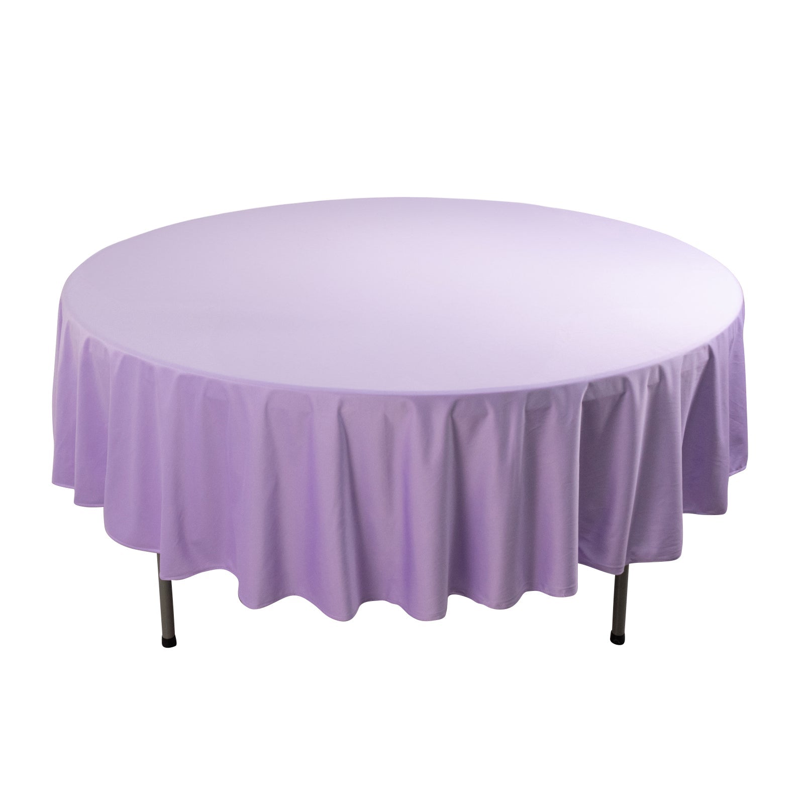 Premium Scuba Round 90 Tablecloth Lavender - Wrinkle Free & Stain Resistant Table Cover