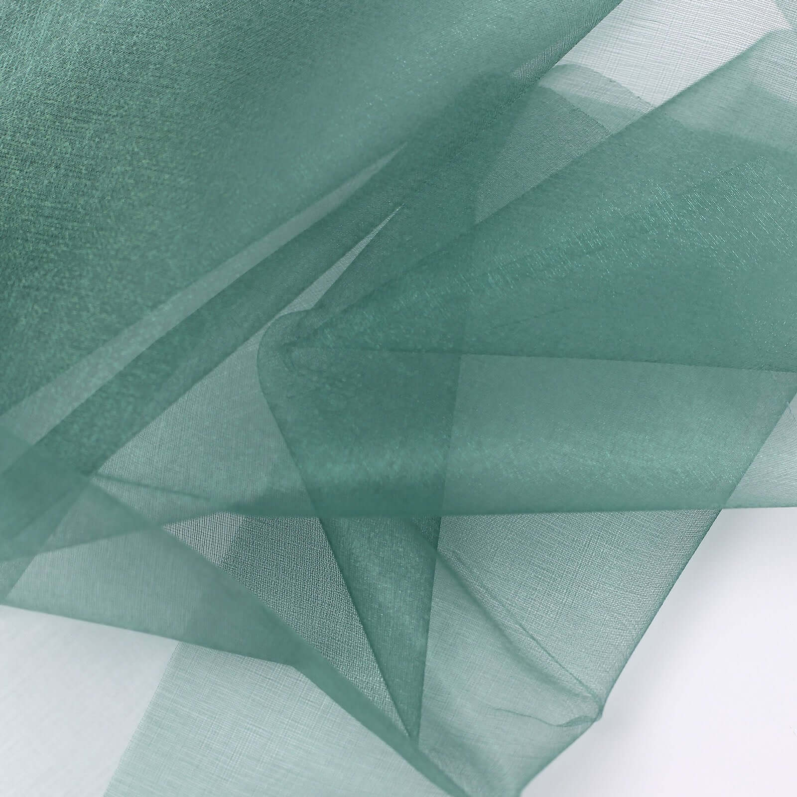 12x10yd Hunter Emerald Green Sheer Chiffon Fabric Bolt, DIY Voile Drapery Fabric