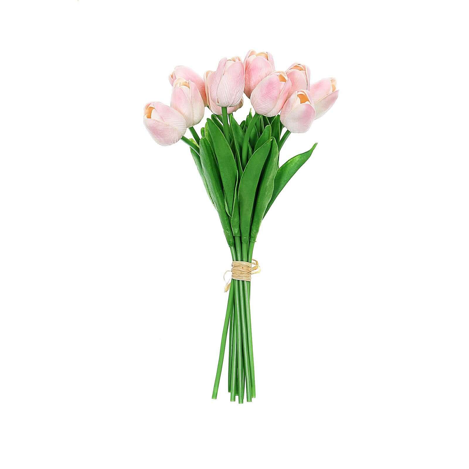 10 Stems 13 Blush Artificial Foam Tulip Flower Bouquets