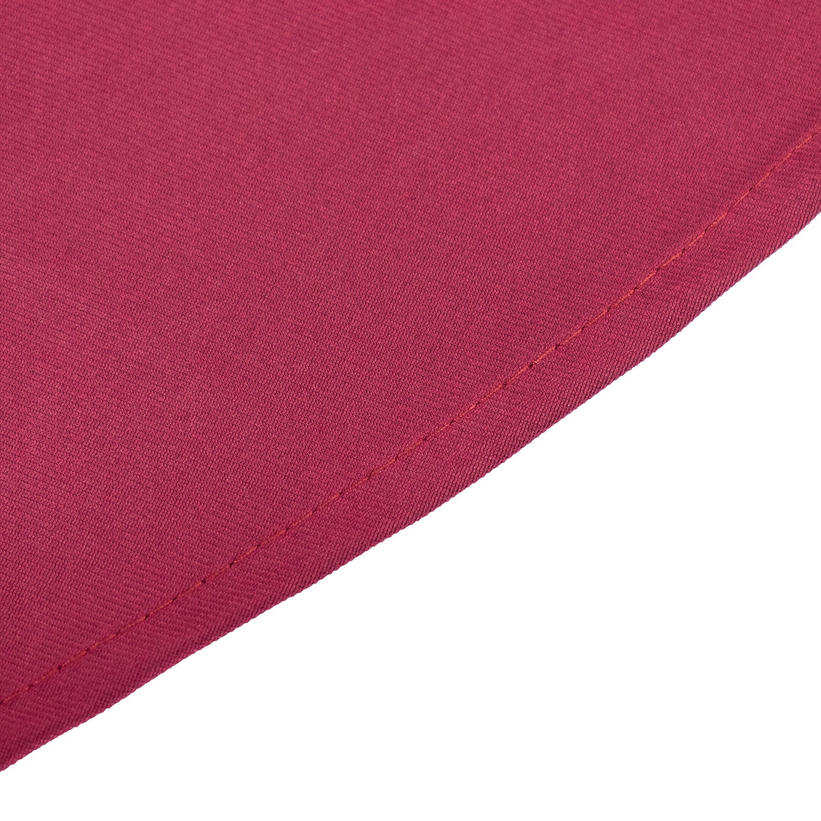 Premium Scuba Round 108 Tablecloth Burgundy - Wrinkle Free & Stain Resistant Table Cover