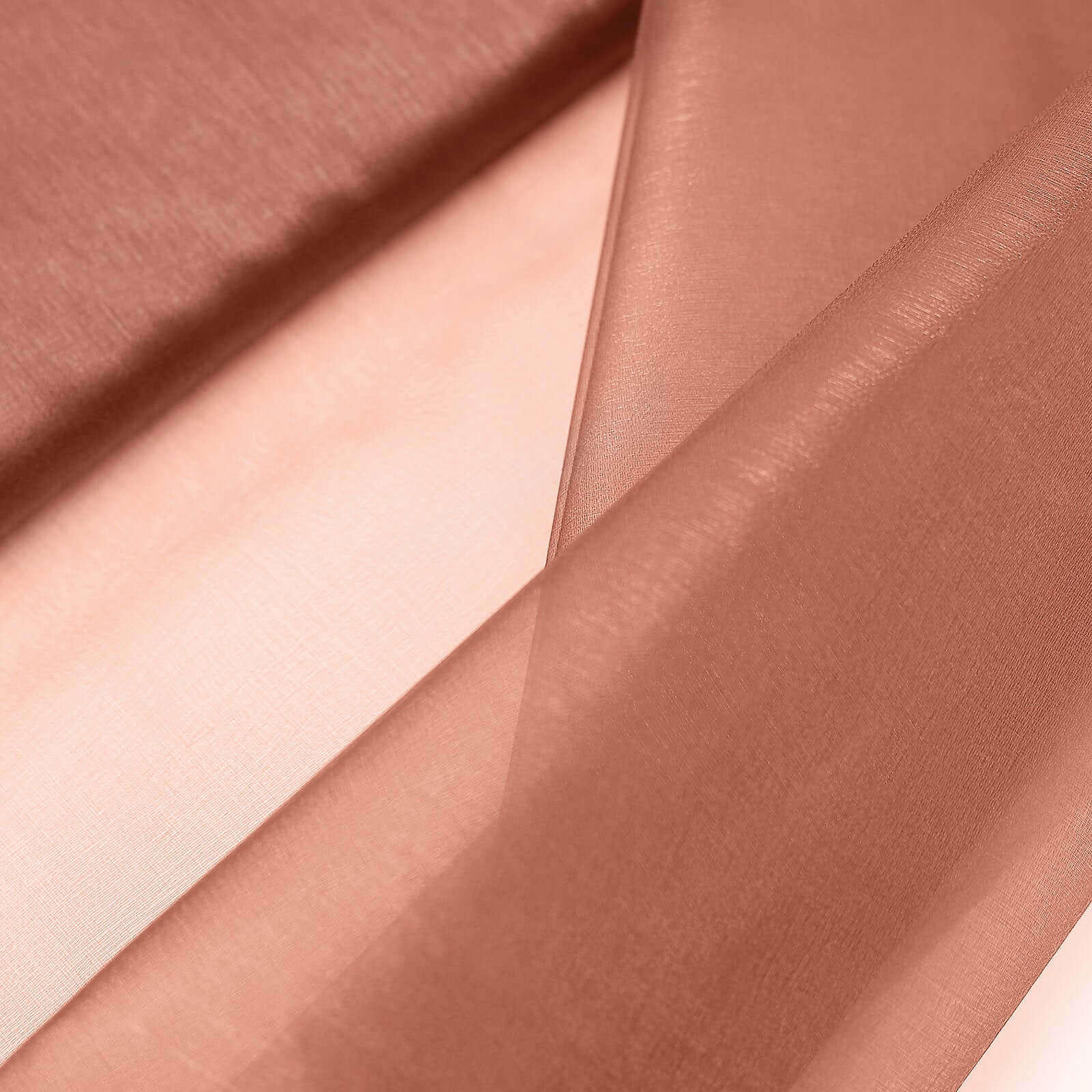 54x10yd Terracotta (Rust) Solid Sheer Chiffon Fabric Bolt, DIY Voile Drapery Fabric