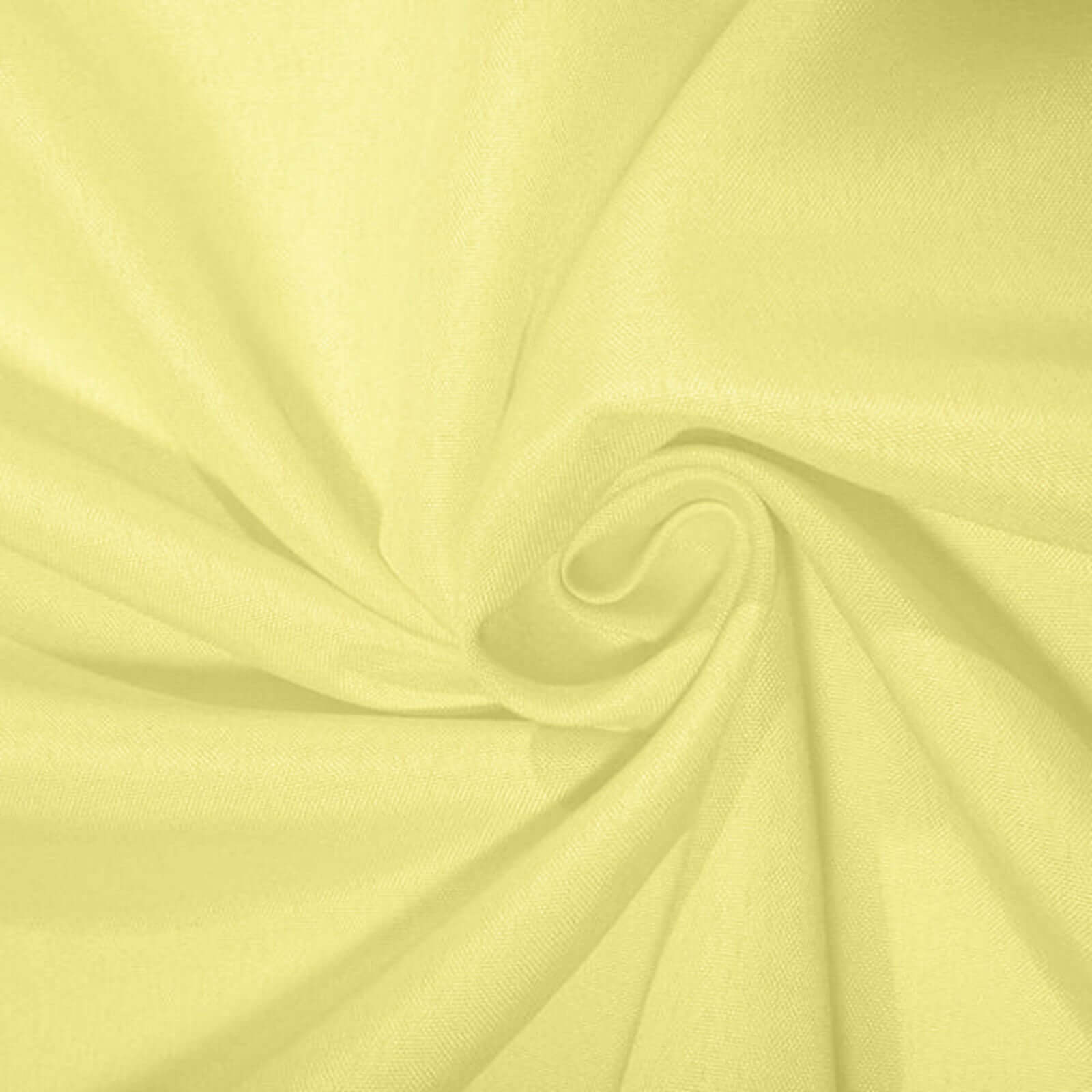 Polyester 90x156 Rectangle Tablecloth Yellow - Seamless Wrinkle-Resistant Table Cover