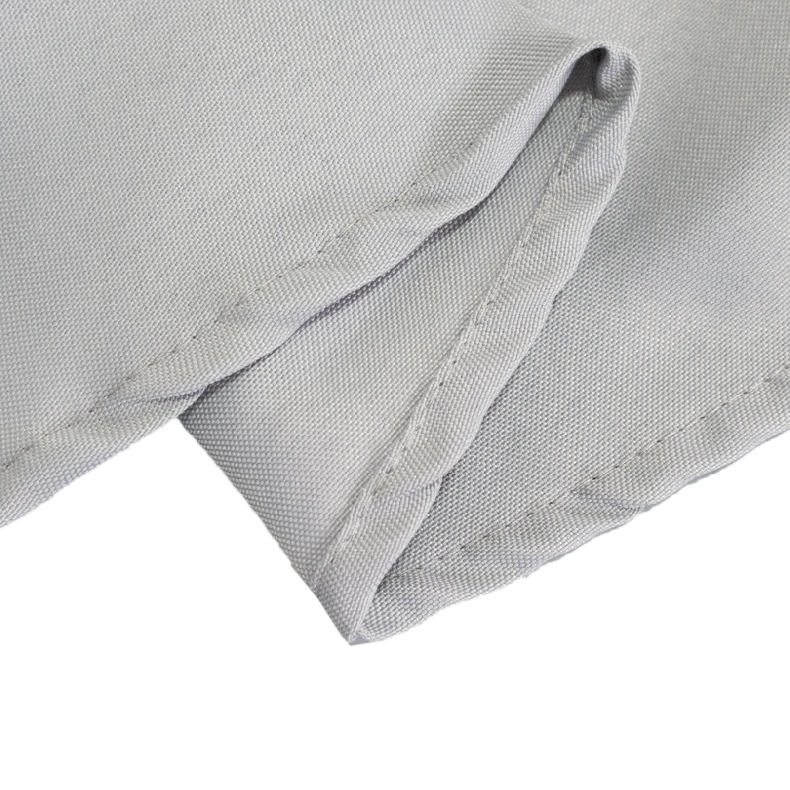 Premium Polyester 90 Round Tablecloth Silver - Stain and Wrinkle-Resistant Design with 220GSM Thickness Table Cover