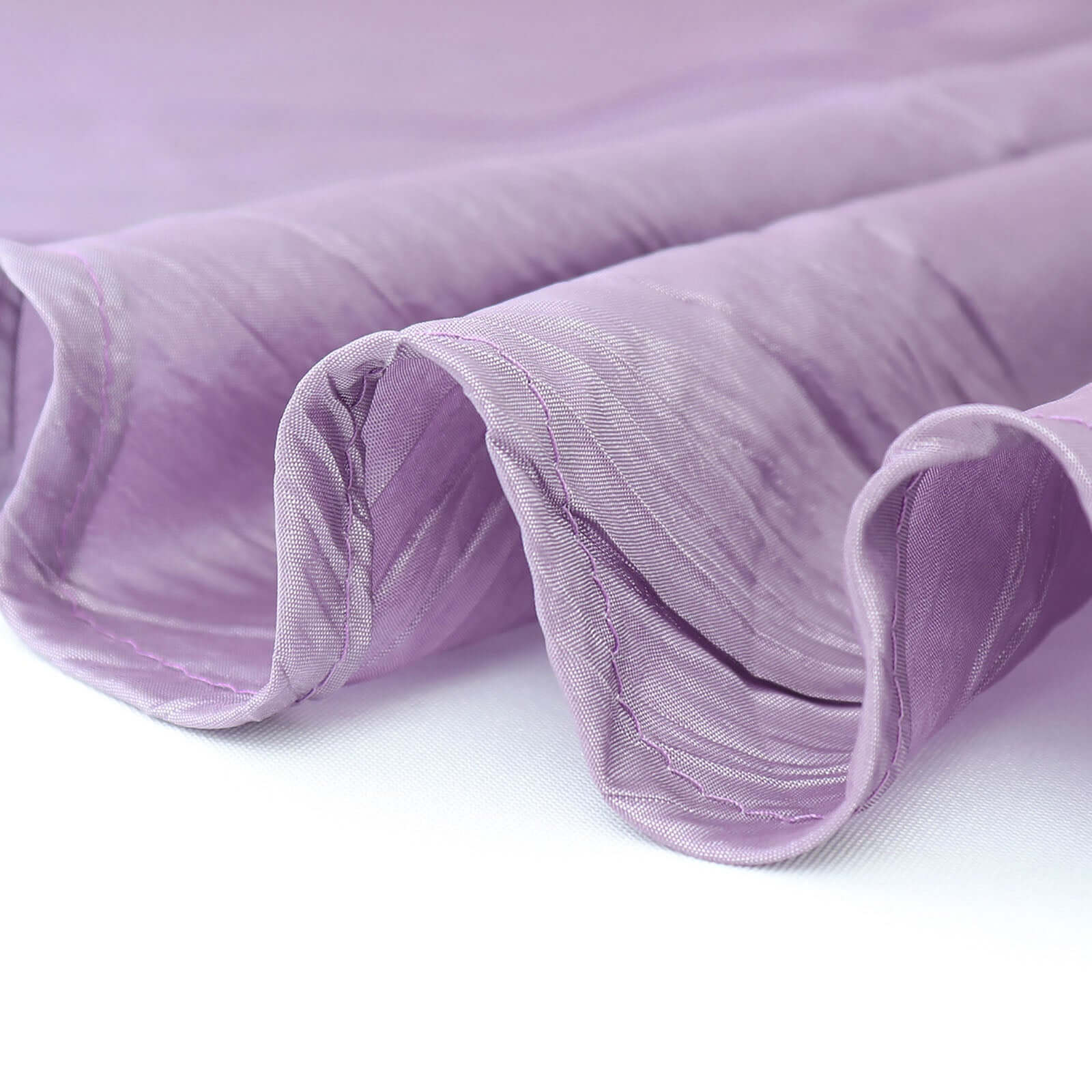 Taffeta 72x72 Table Overlay Square Tablecloth Violet Amethyst - Accordion Crinkle Table Cover