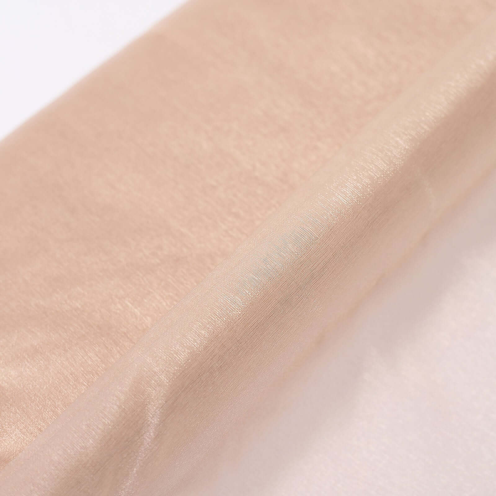 54x10yd Nude Solid Sheer Chiffon Fabric Bolt, DIY Voile Drapery Fabric