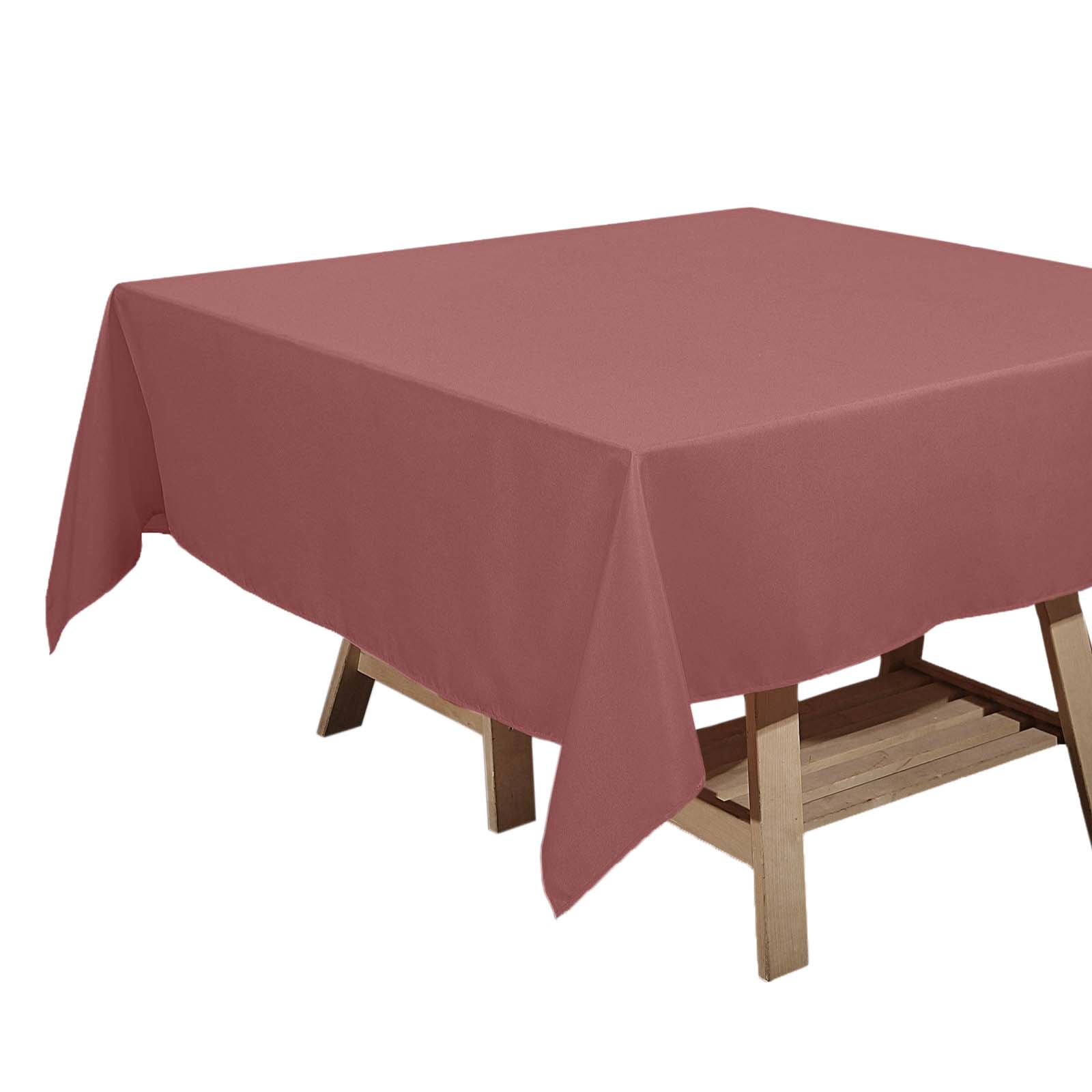 Cinnamon Rose Polyester Square Tablecloth 70x70