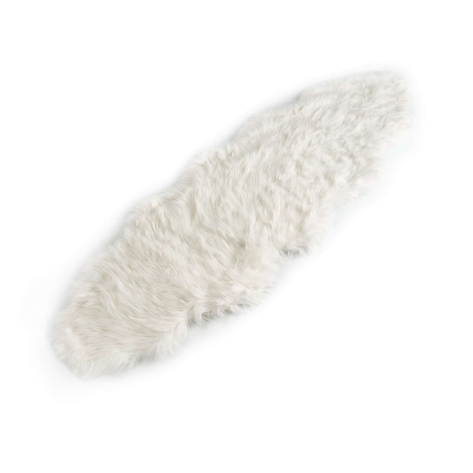 6ftx2ft White Fluffy Area Rug Shag Carpet, Ultra Soft Faux Sheepskin Rug Runner