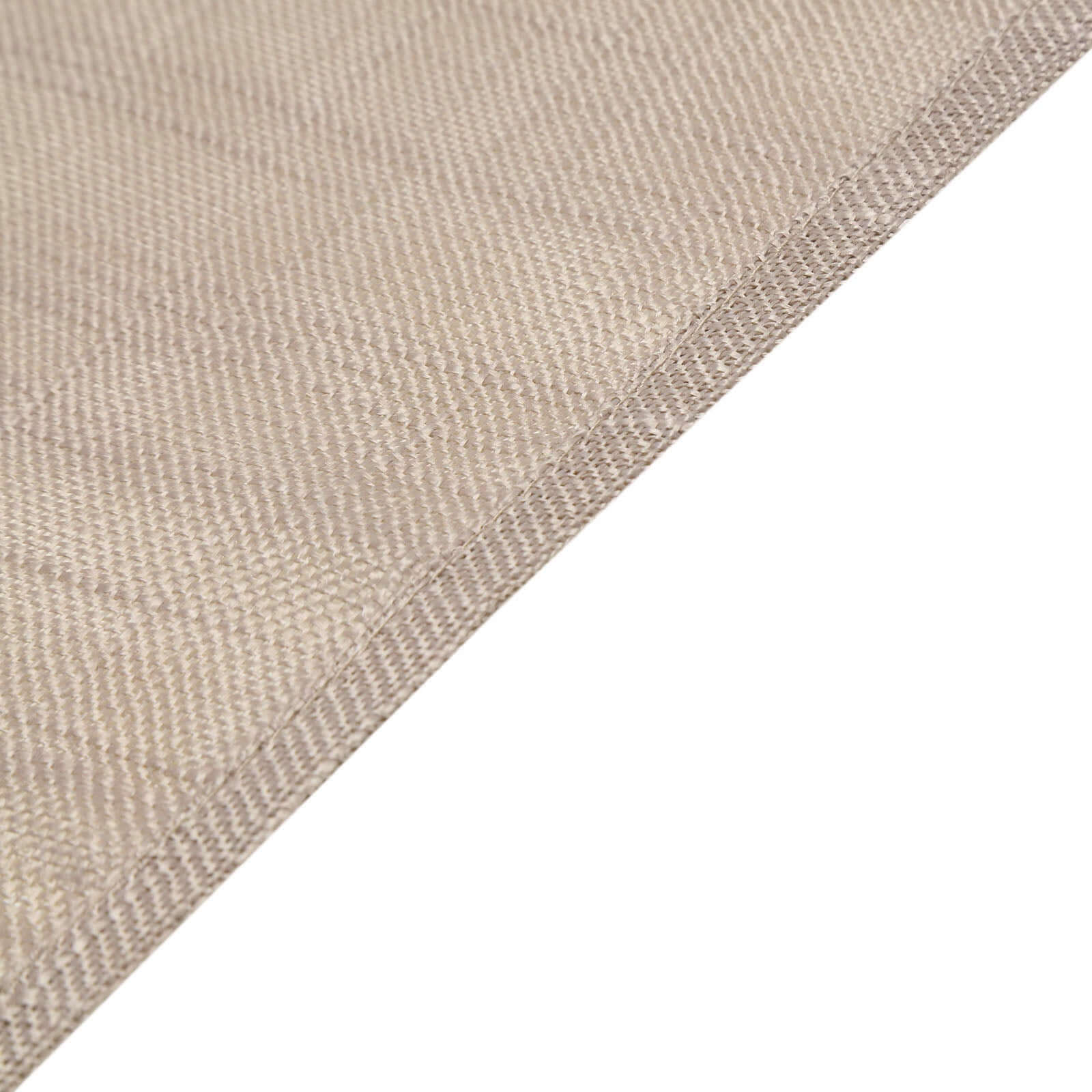 Faux Linen 12x108 Table Runner Taupe - Slubby Textured & Wrinkle Resistant Table Decor