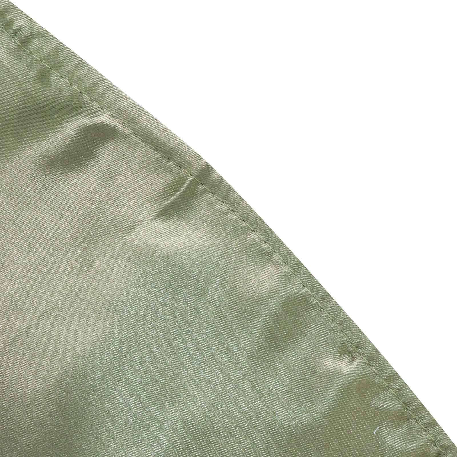 Satin 60x60 Table Overlay Square Tablecloth Dusty Sage Green - Smooth Silky Touch Table Cover