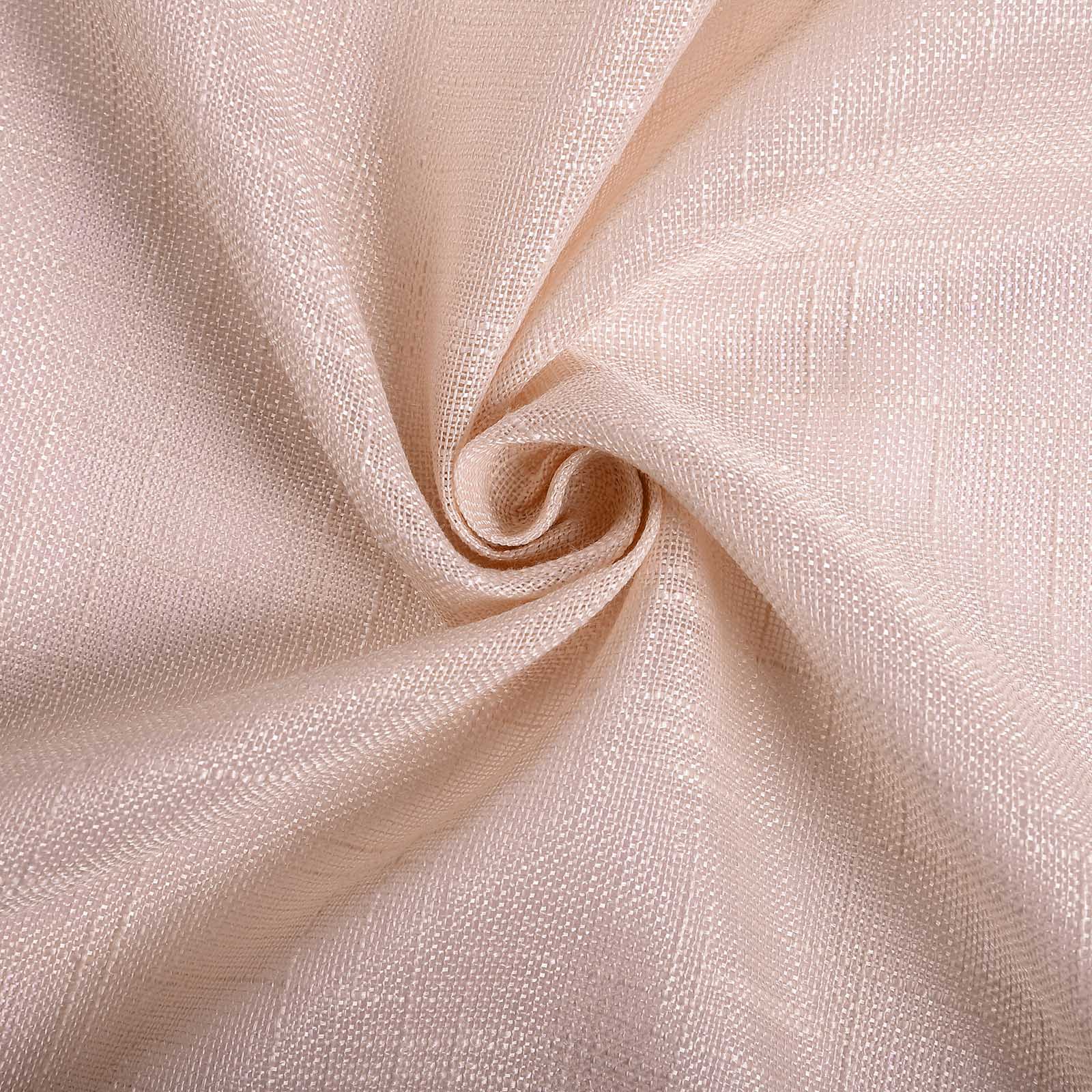 Linen 72x72 Table Overlay Square Tablecloth Blush - Slubby Textured Wrinkle-Resistant Design for Stylish Occasions