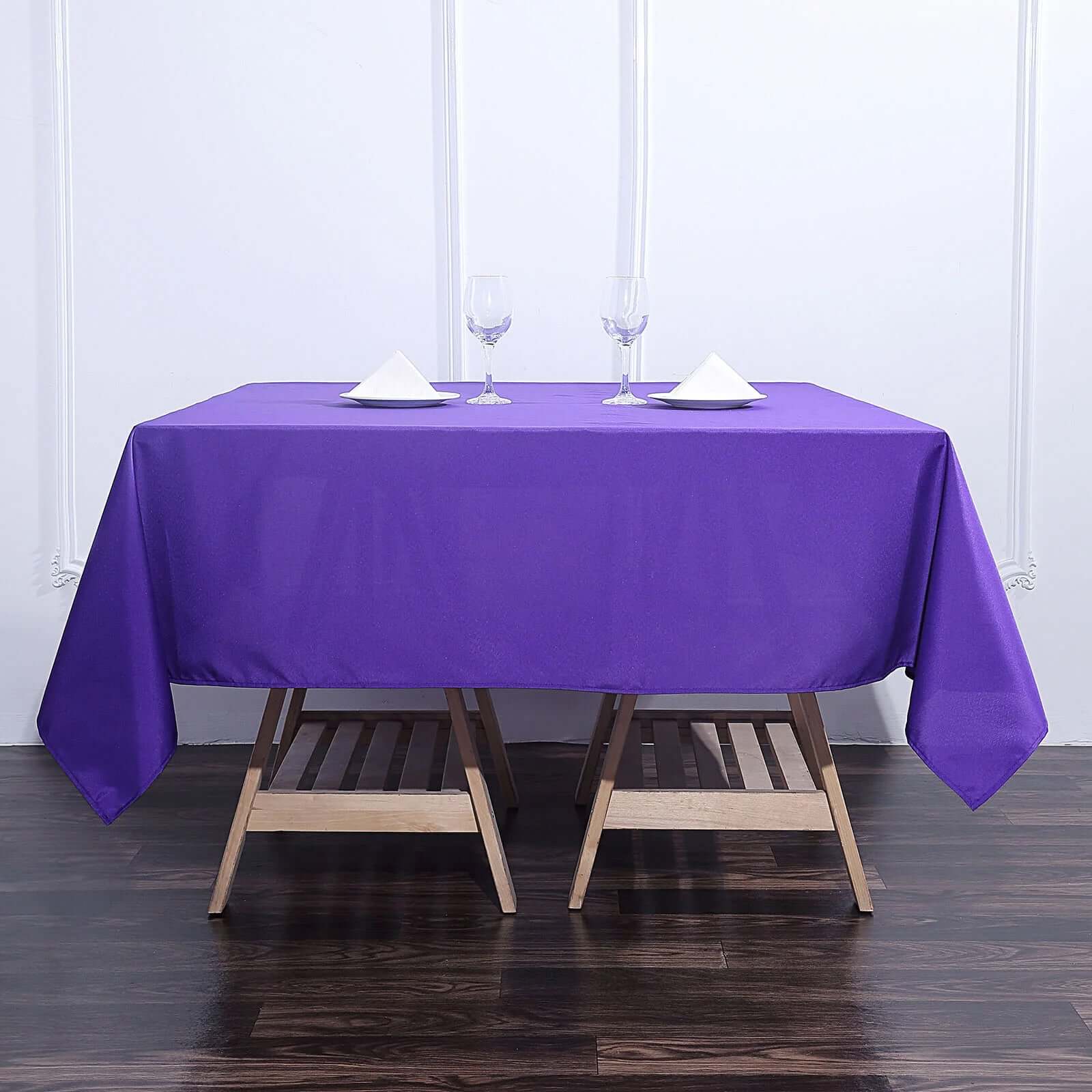 Polyester Square 70x70 Tablecloth Purple - Wrinkle-Resistant & Durable Table Cover