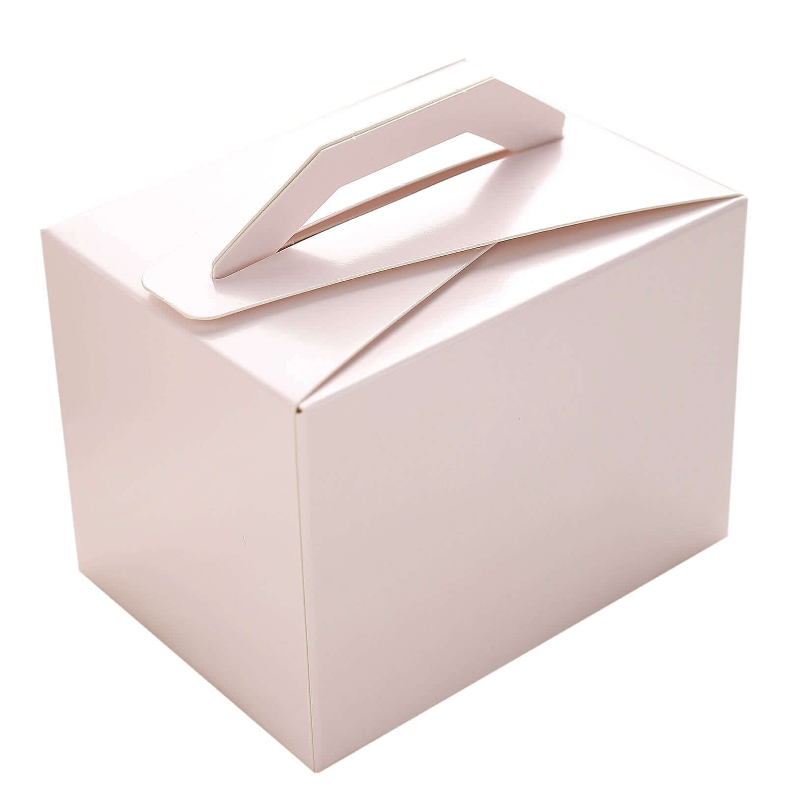 100 Pack 4x3x3 Blush Tote Party Favor Candy Gift Boxes