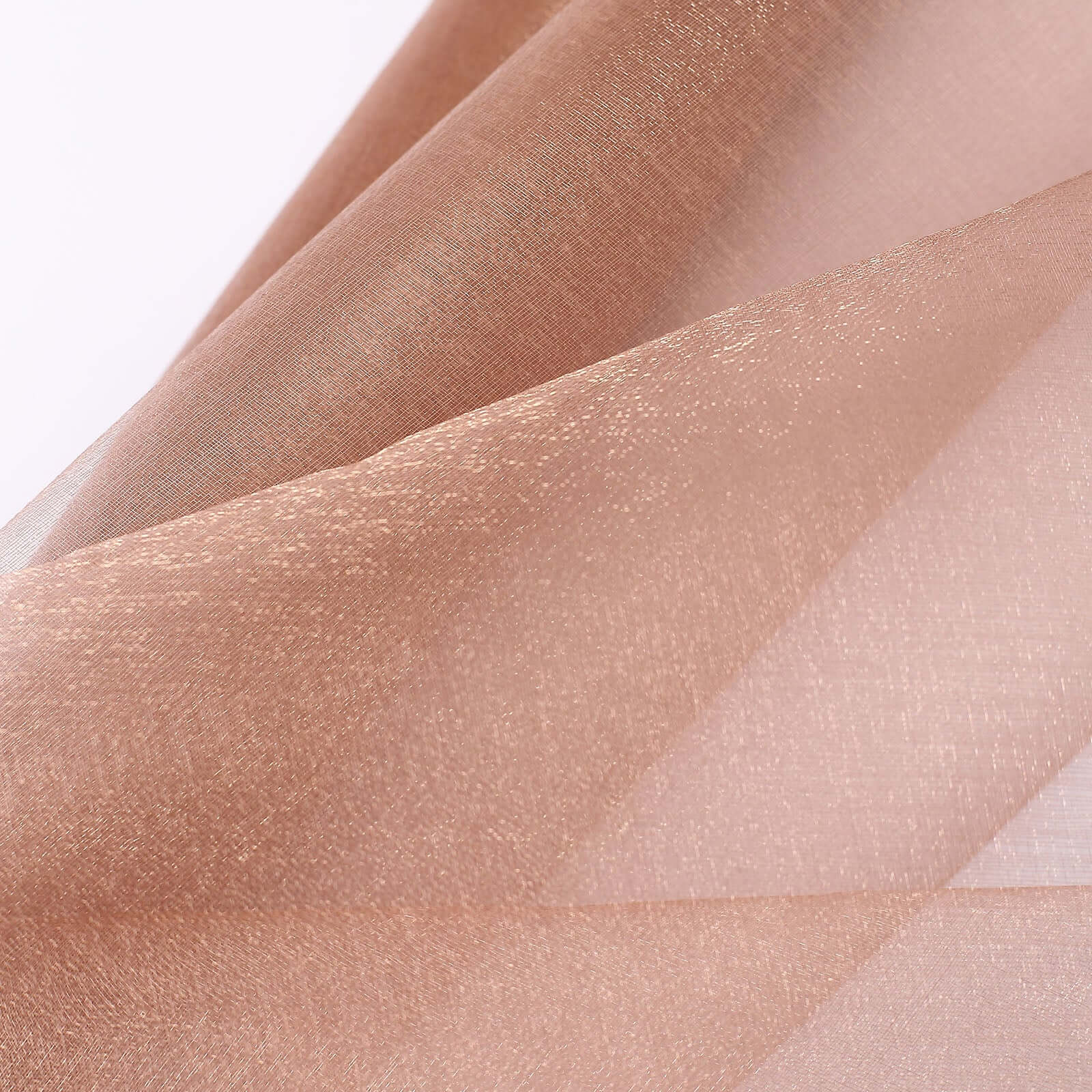 12x10yd Dusty Rose Sheer Chiffon Fabric Bolt, DIY Voile Drapery Roll