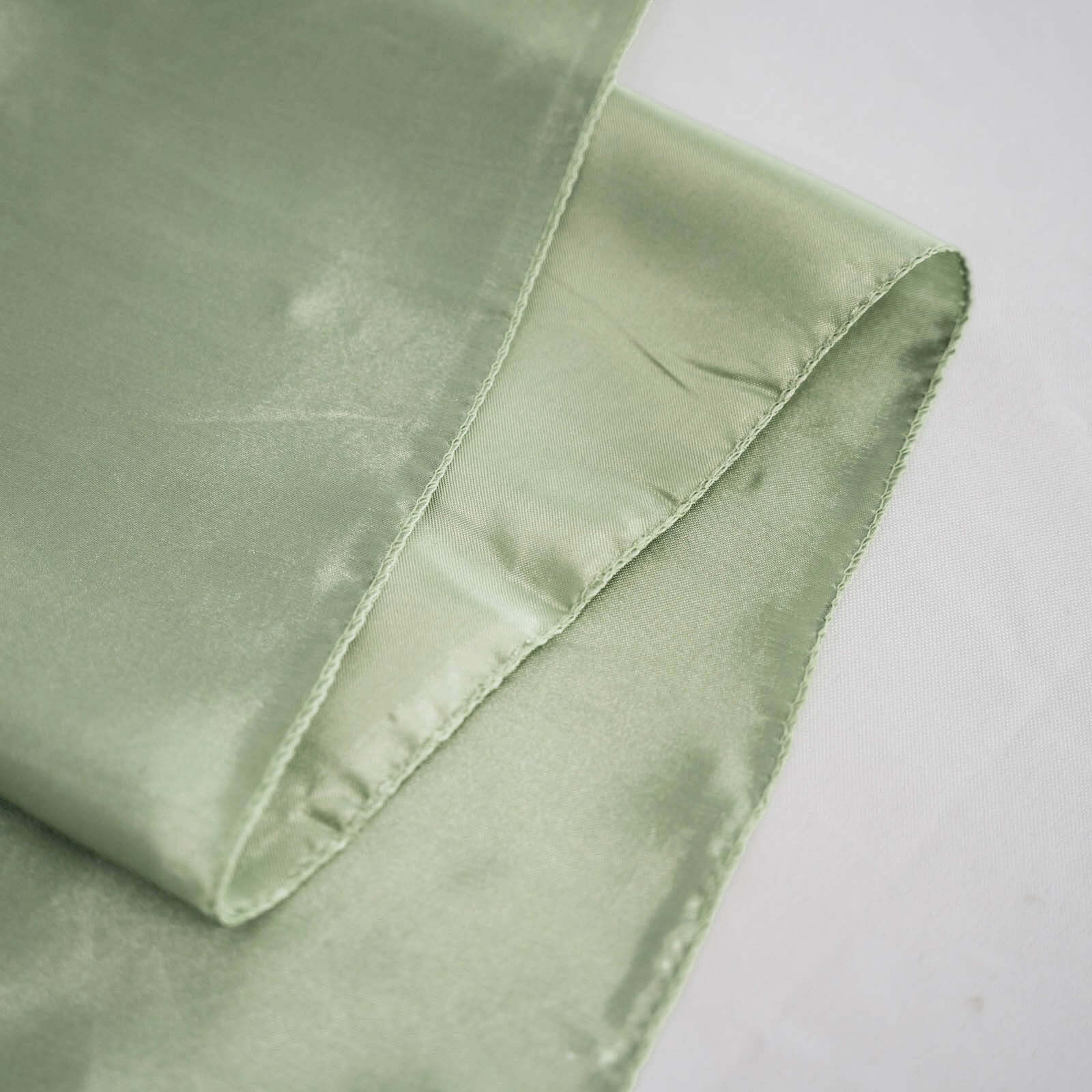 Satin Rectangular 60x126 Tablecloth Sage Green - Smooth and Lustrous Table Cover