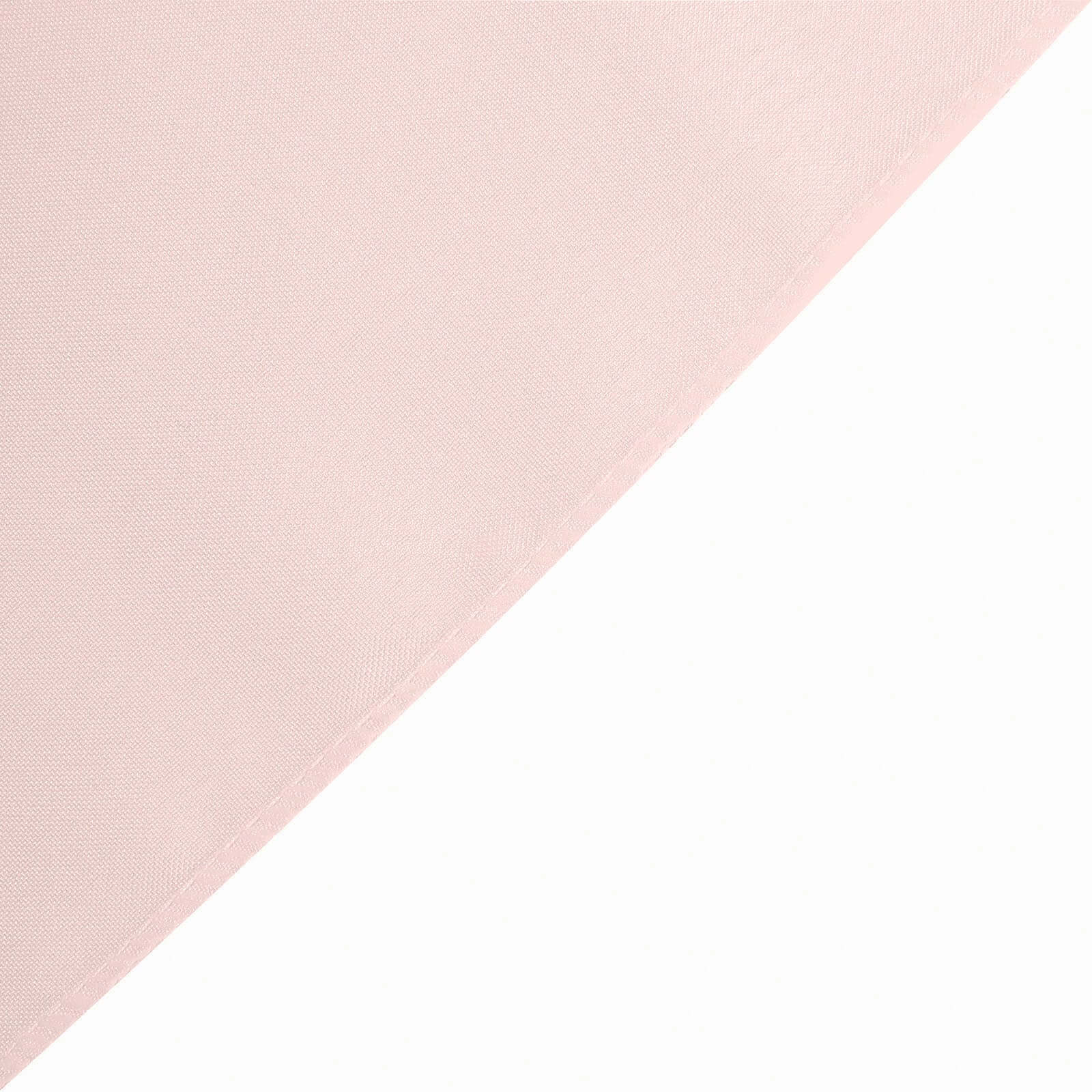 Fitted Polyester 96x30 Rectangle Tablecloth Blush - Durable and Easy to Maintain Table Cover