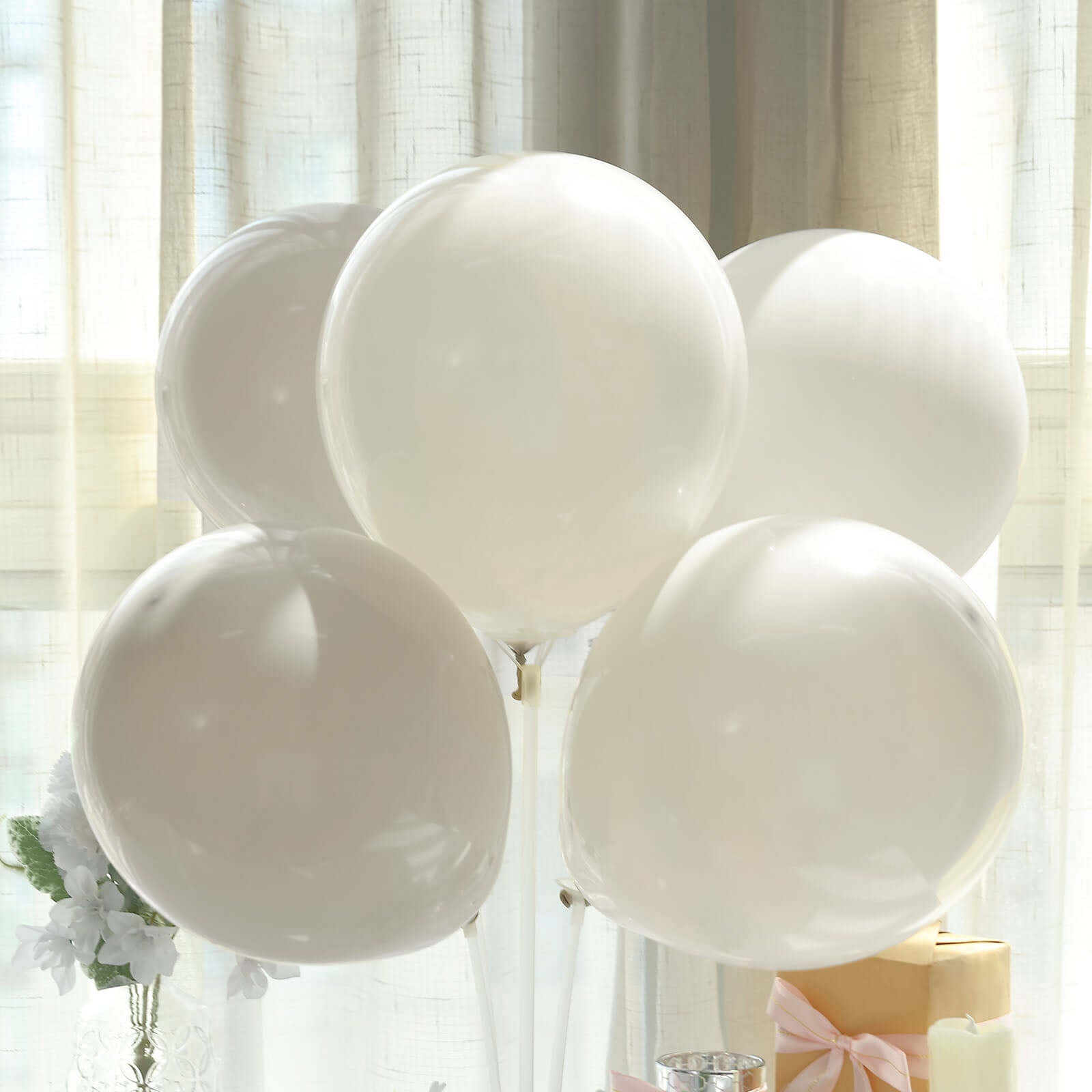 25 Pack 12 Matte Pastel Beige Helium Air Latex Party Balloons