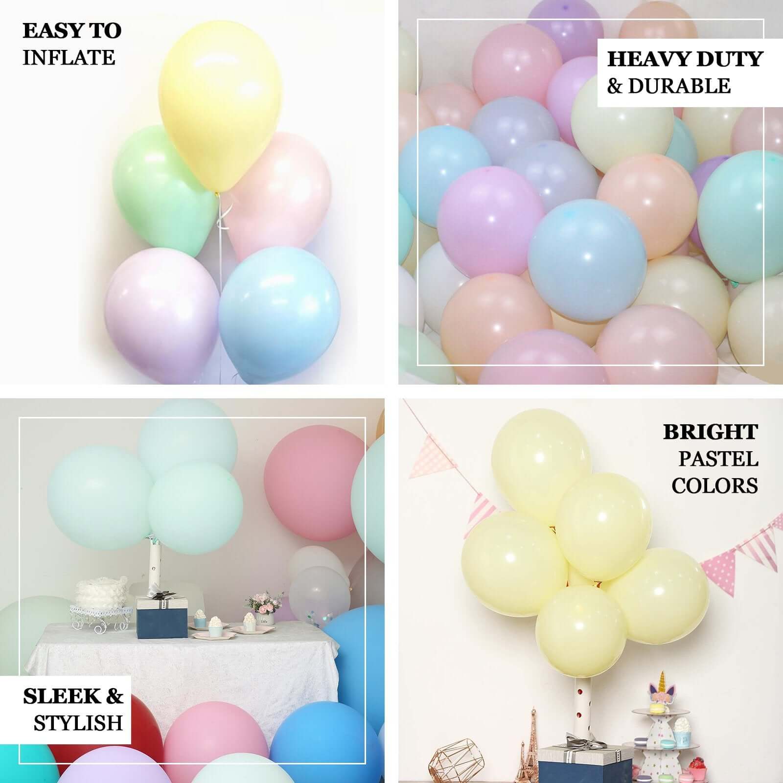 25 Pack 12 Matte Pastel Violet Amethyst Helium Air Latex Party Balloons