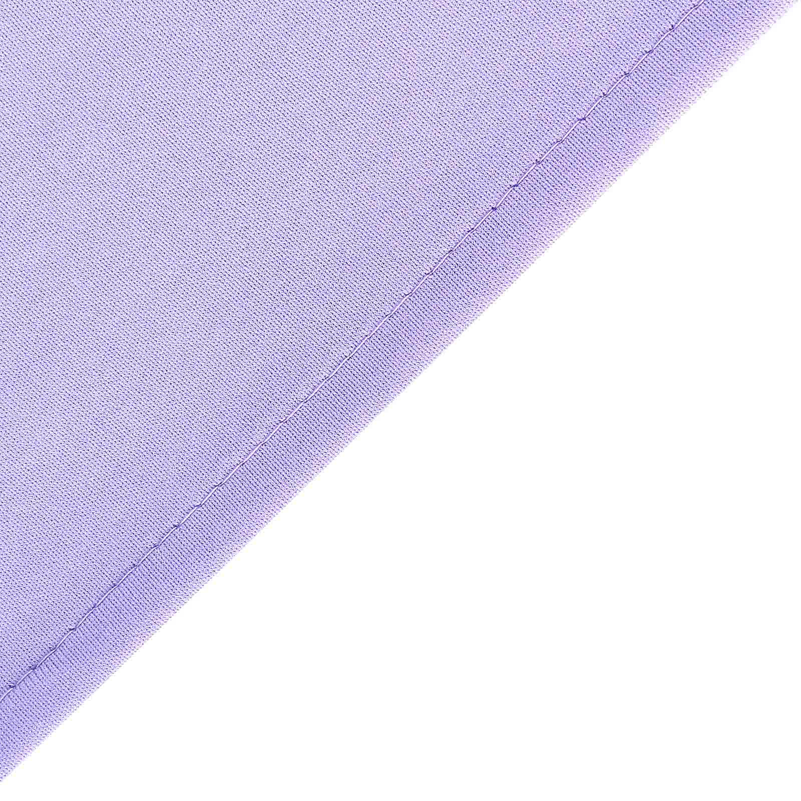 2 Pack Lavender Lilac Scuba Polyester Event Curtain Drapes, Durable Flame Resistant Backdrop Event Panels Wrinkle Free with Rod Pockets - 10ftx10ft