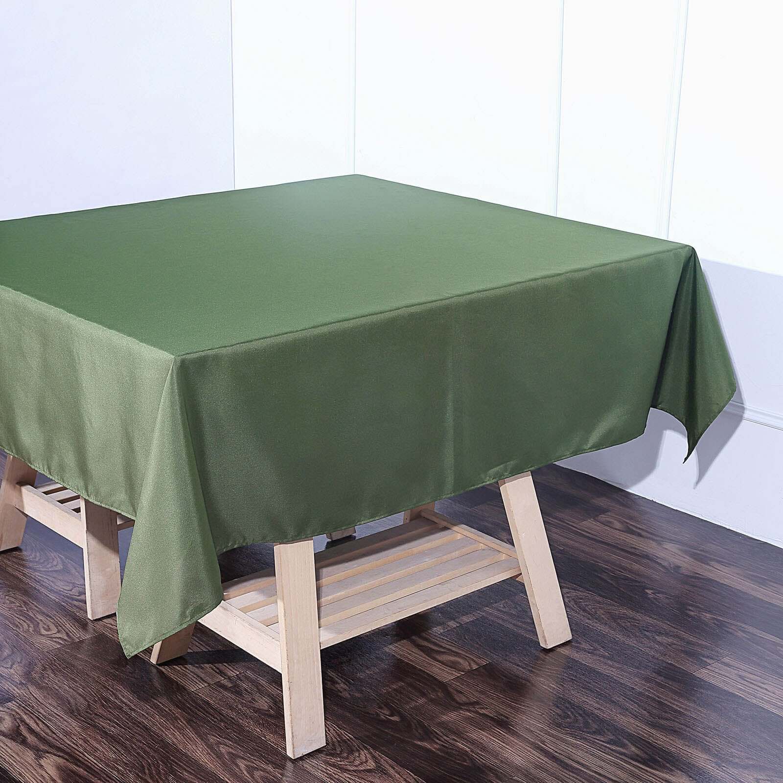 Polyester Square 70x70 Tablecloth Olive Green - Wrinkle-Resistant & Durable Table Cover
