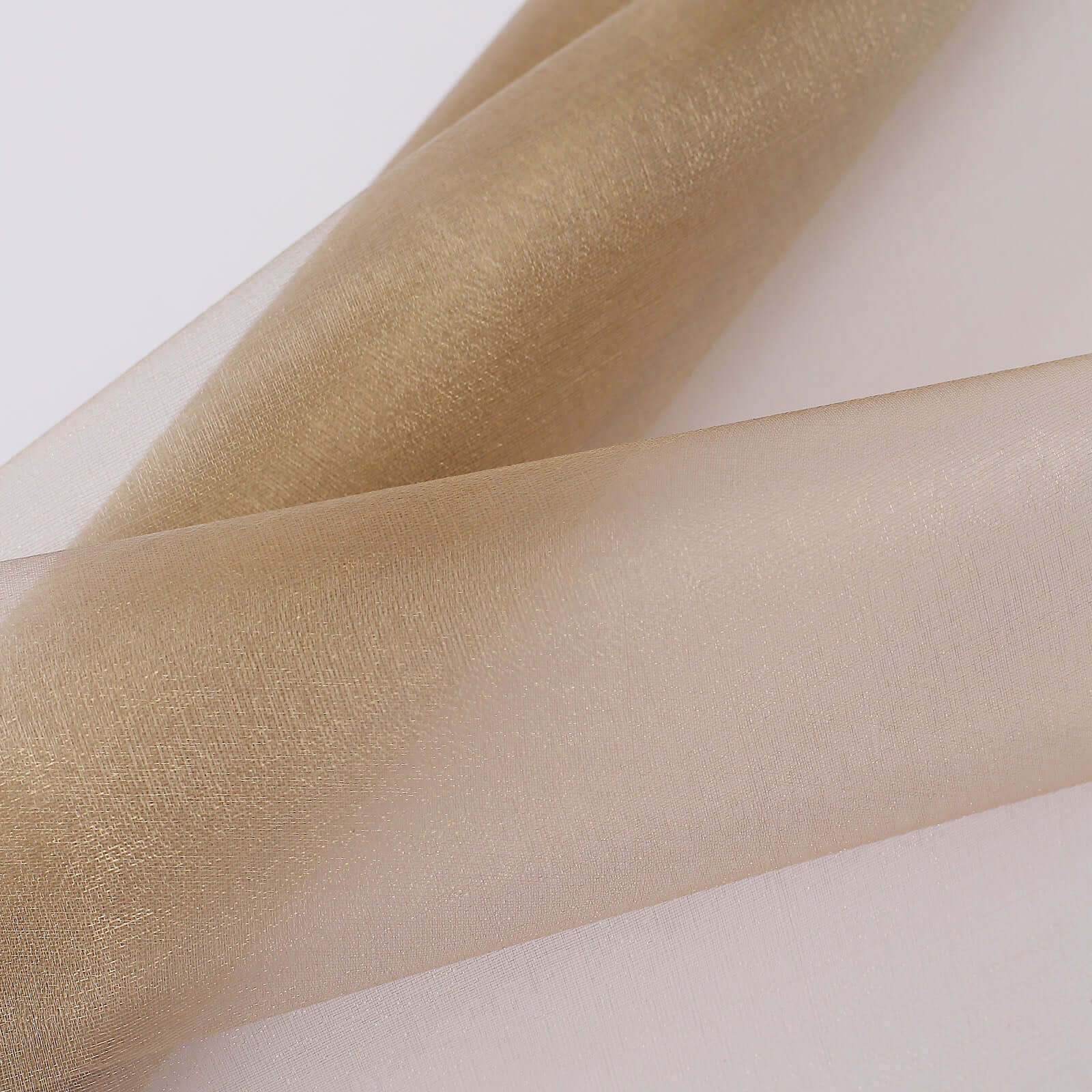 12x10yd Natural Sheer Chiffon Fabric Bolt, DIY Voile Drapery Roll